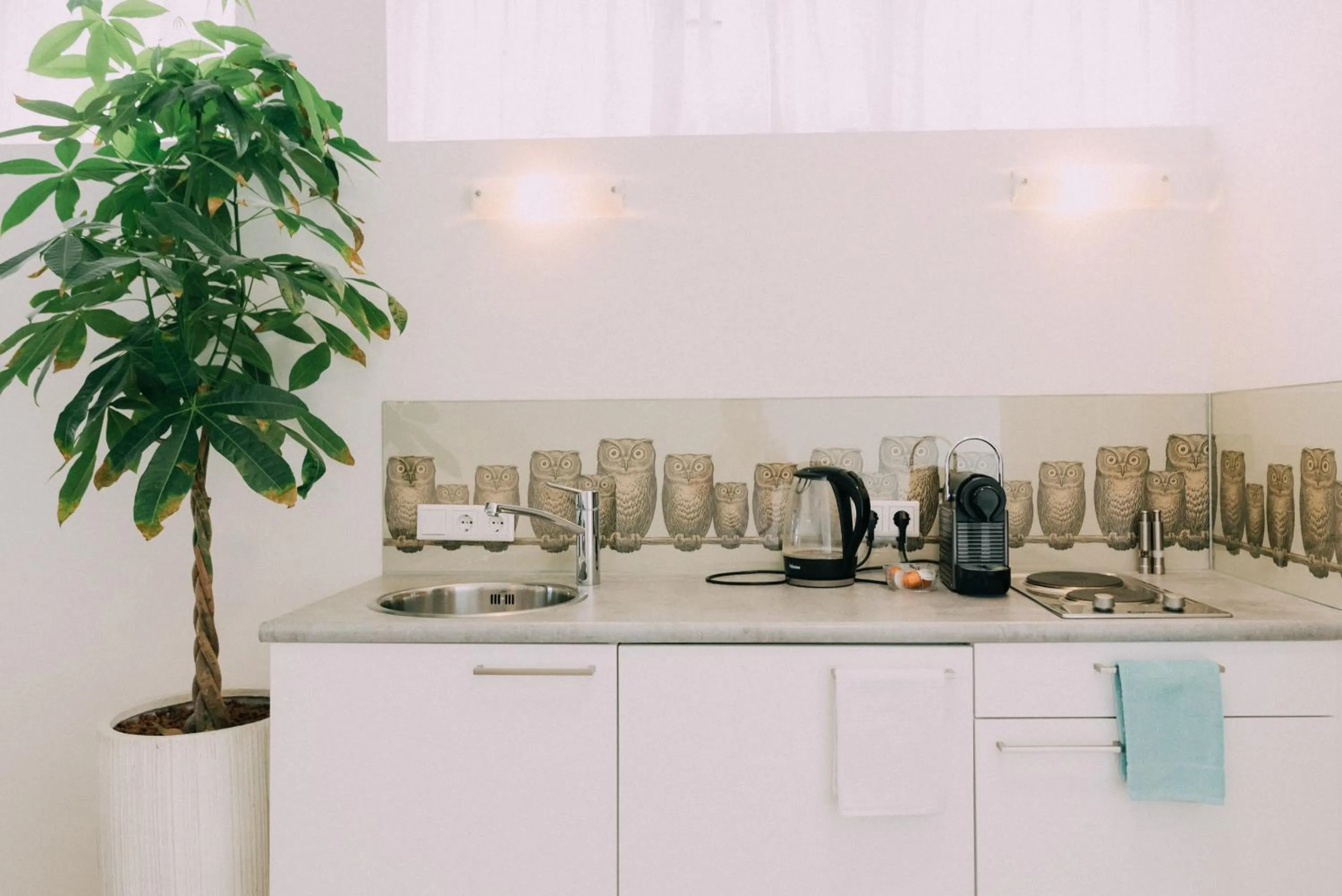 Kitchen or kitchenette in Uylenhof Hotel