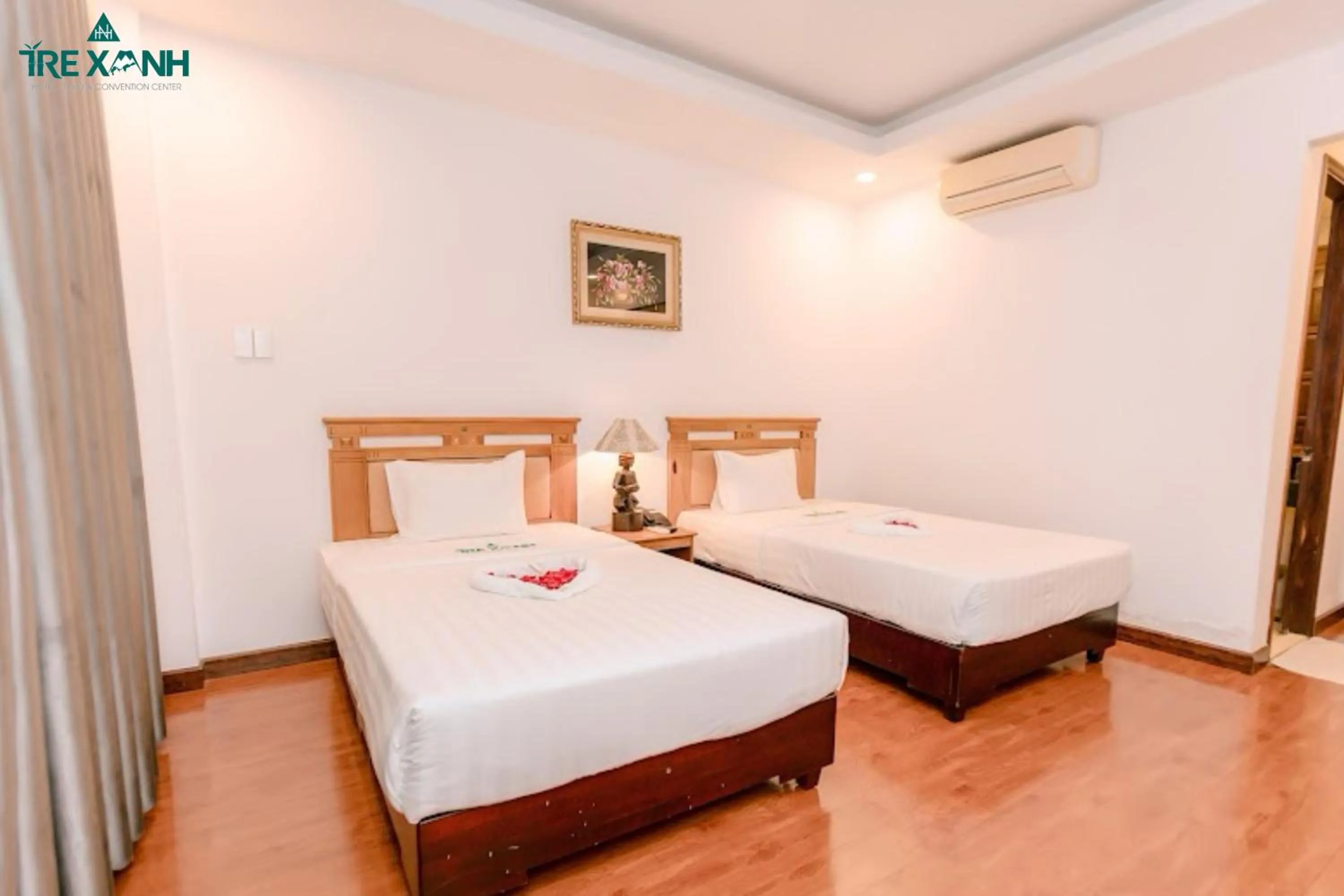 Bed in Tre Xanh Hotel