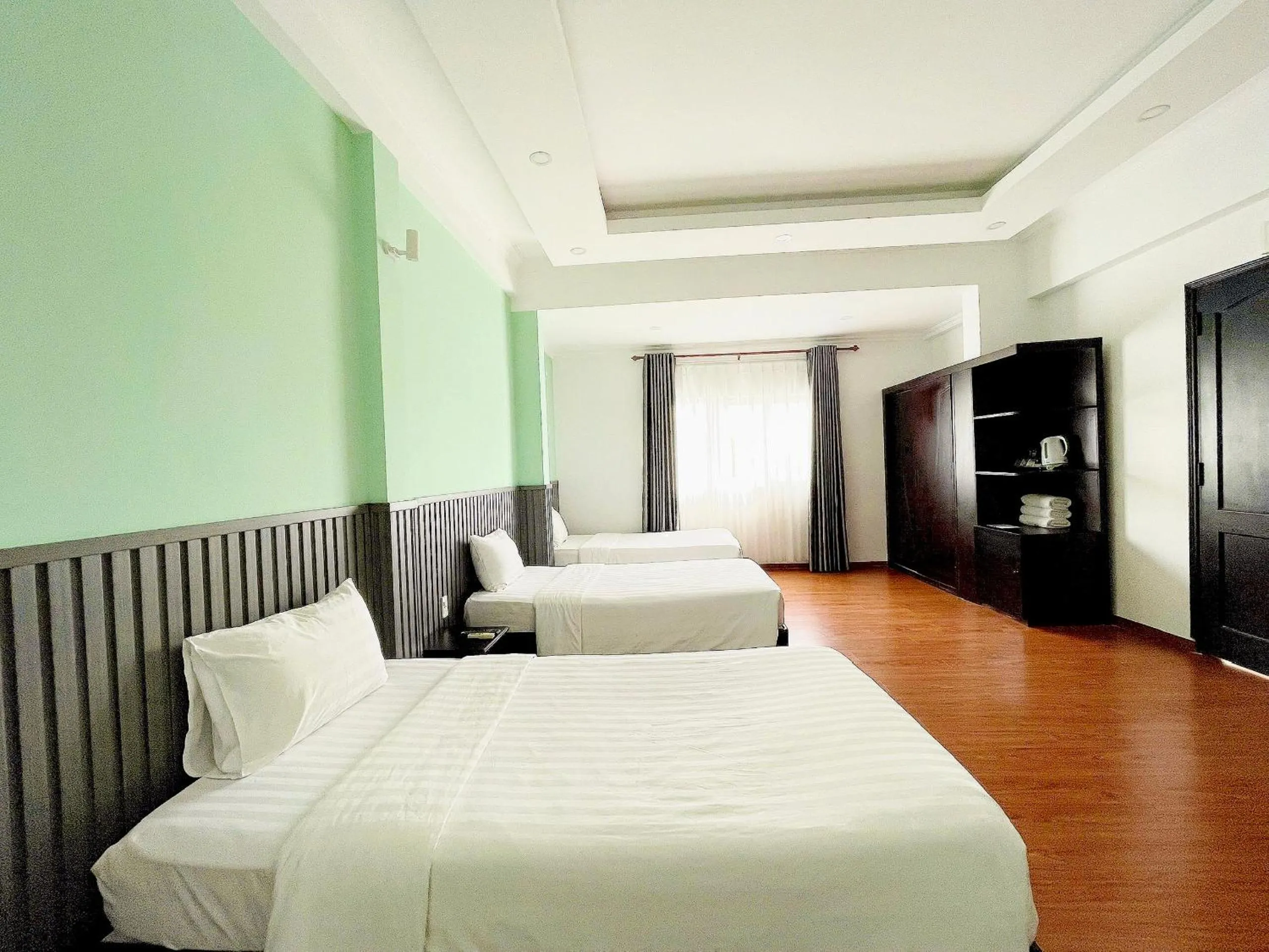 Bed in Tre Xanh Hotel