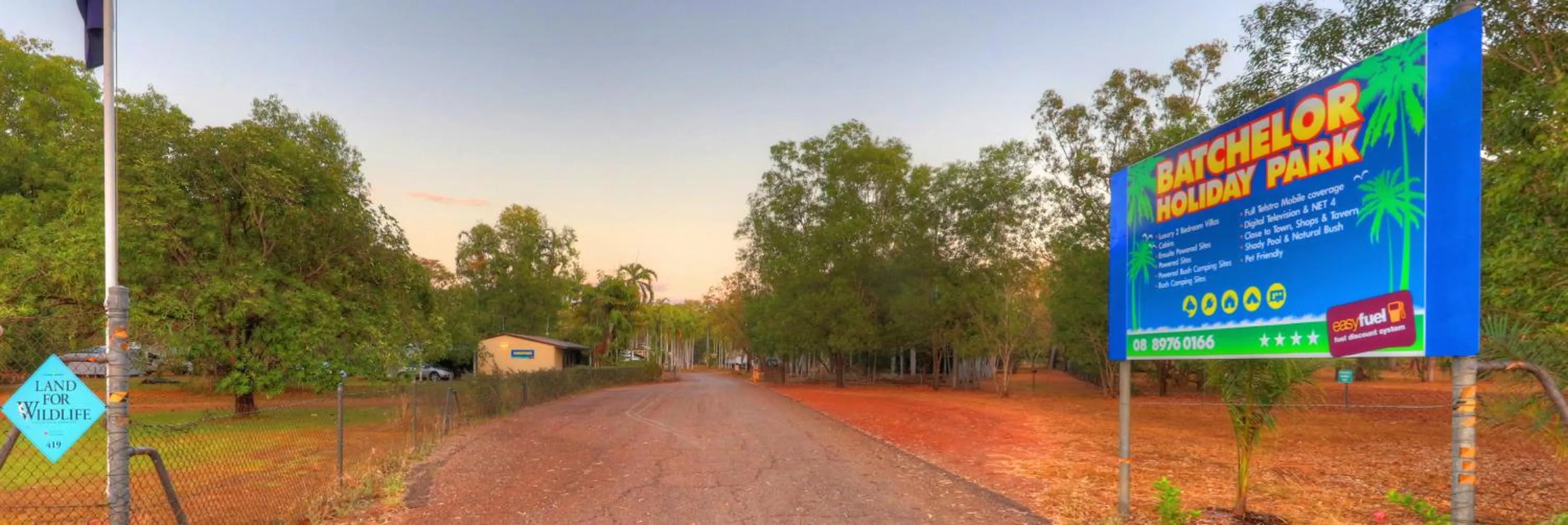 Facade/entrance in Batchelor Holiday Park