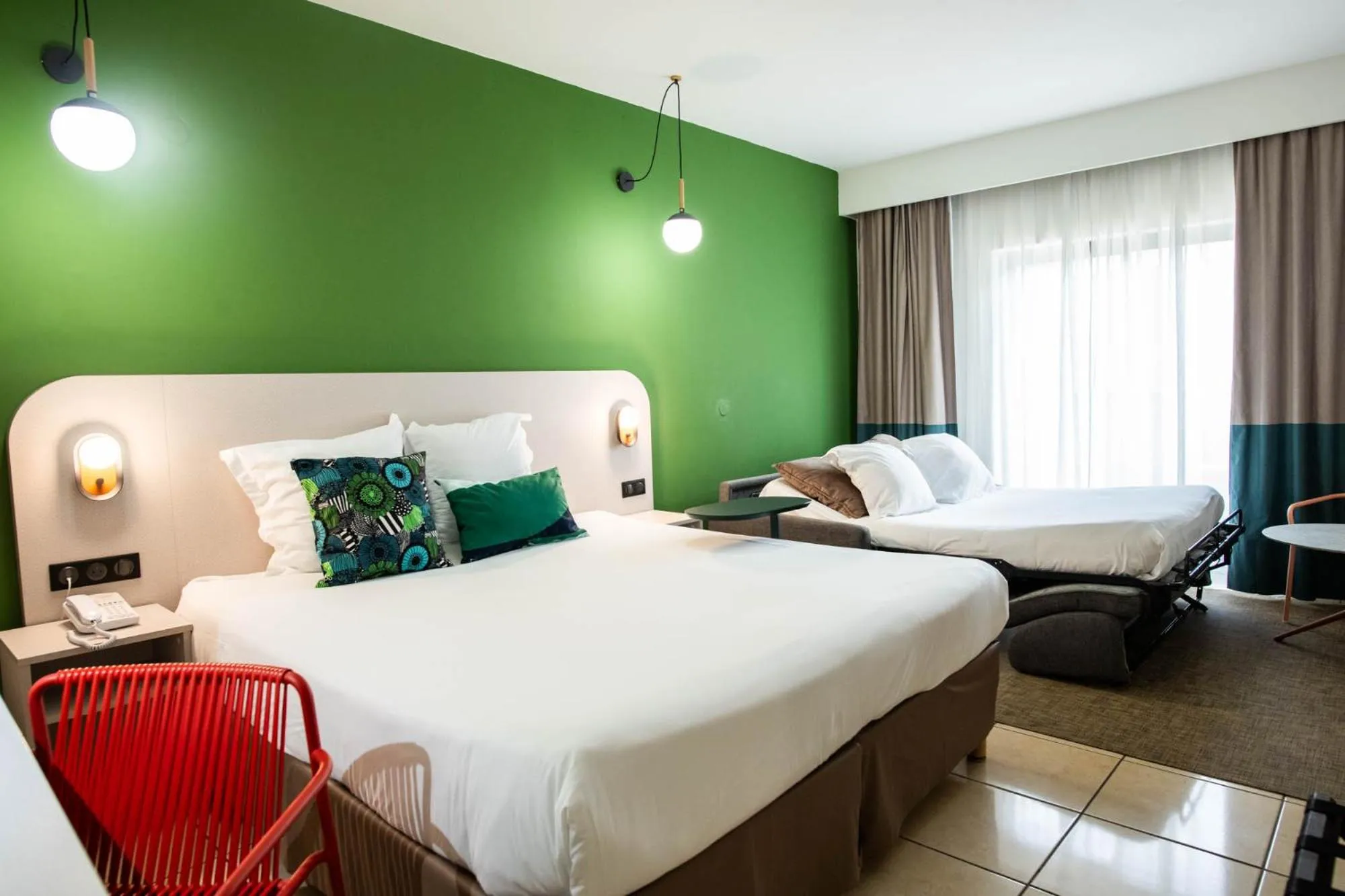 Photo of the whole room, Bed in Ibis Styles Cayenne Centre Amazonia