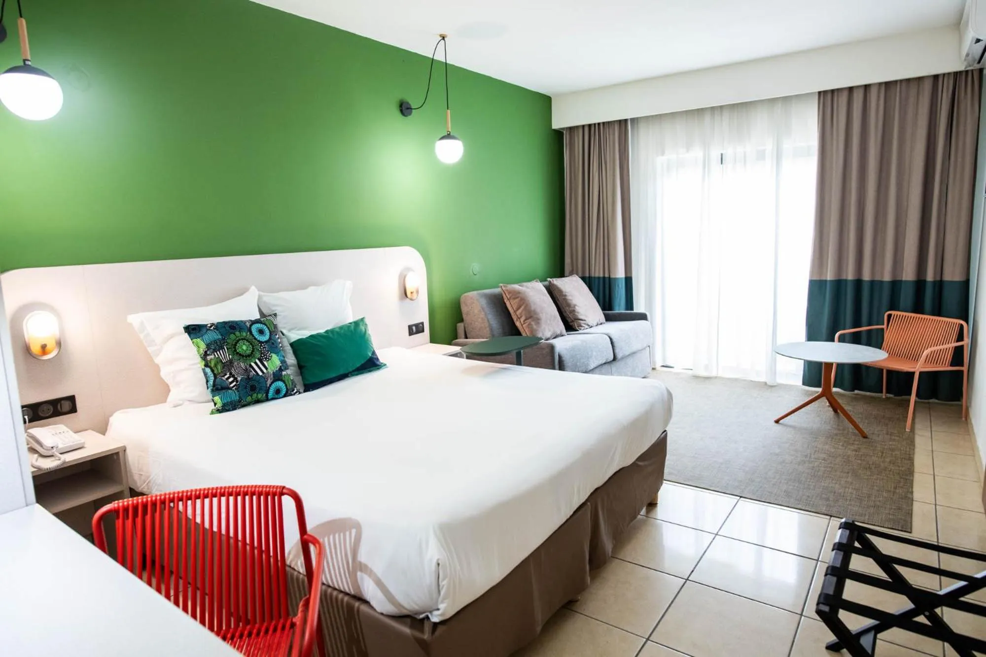 Photo of the whole room, Bed in Ibis Styles Cayenne Centre Amazonia
