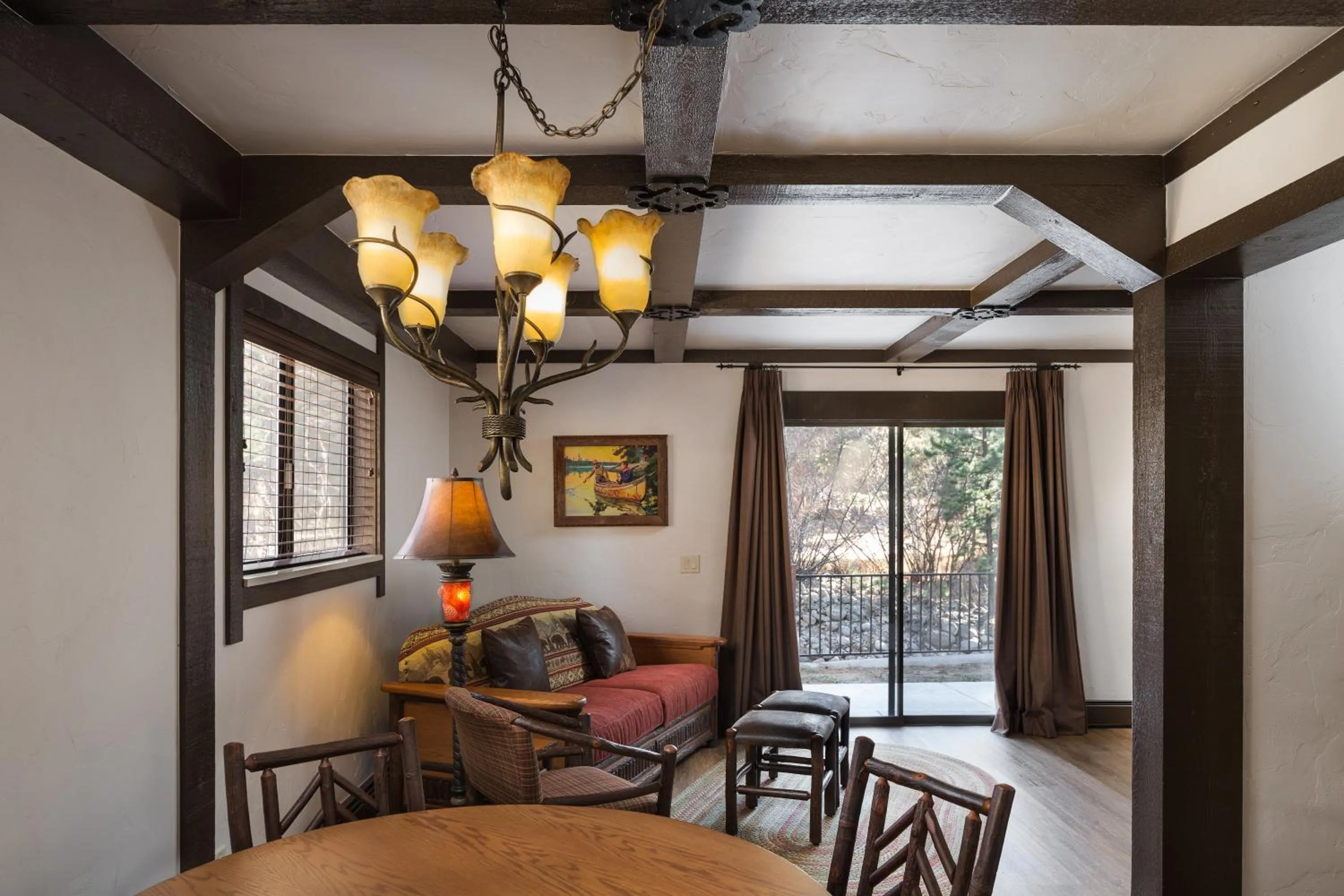 Living room in The Landing at Estes Park