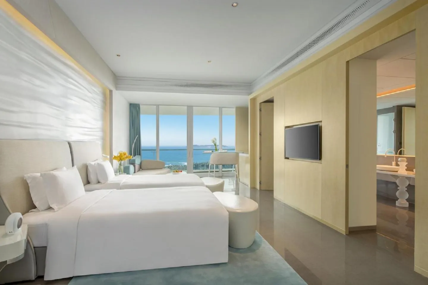 Sea view, Bed in The Mangrovetree Sanya Resort