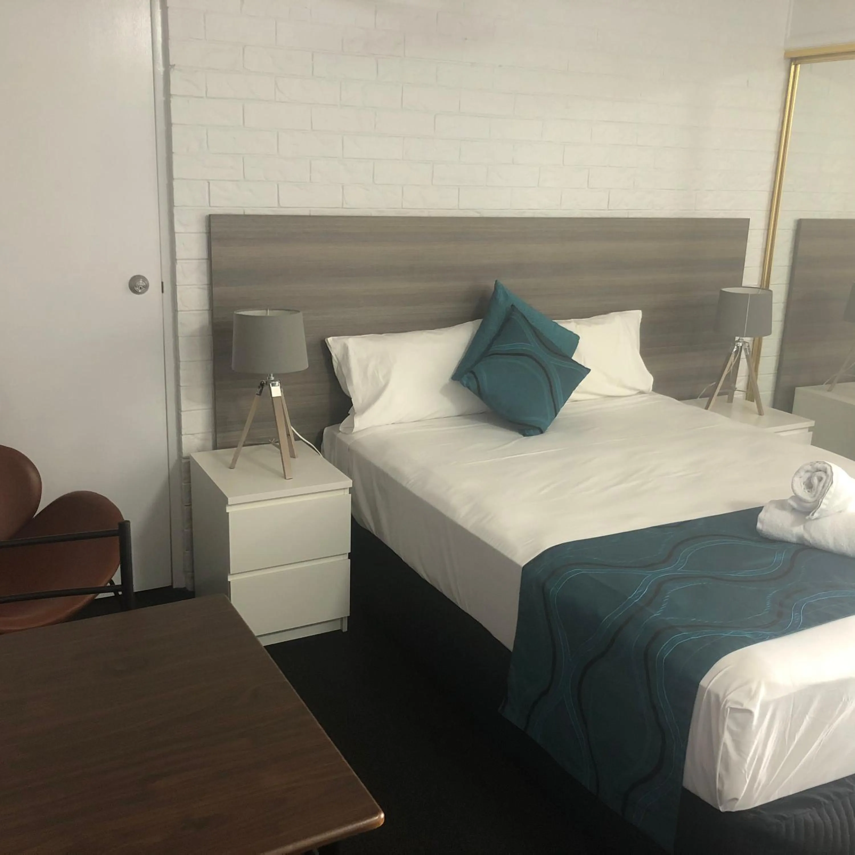 Bed in Bribie Waterways Motel