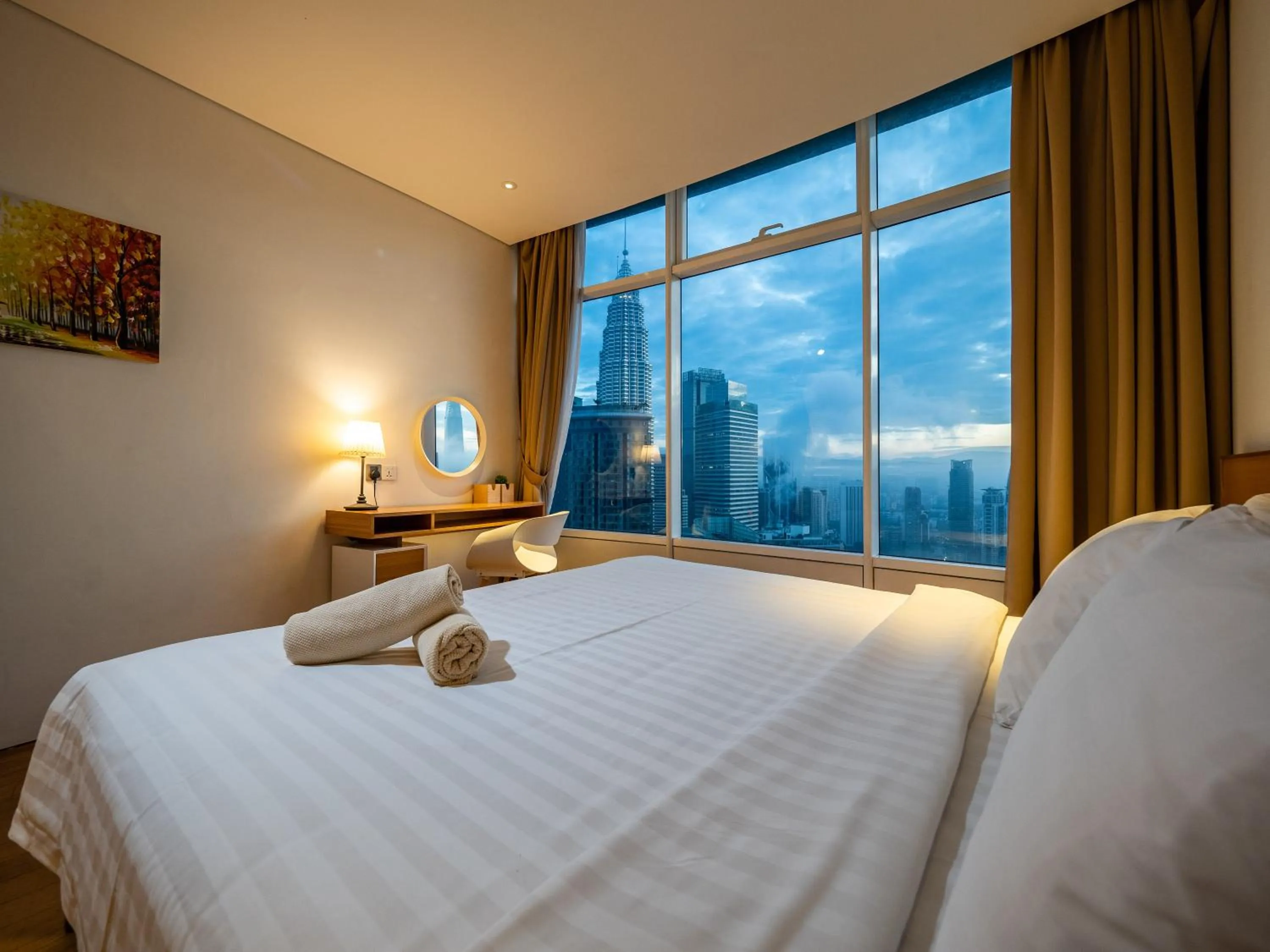 Bed in The Penthouse KLCC