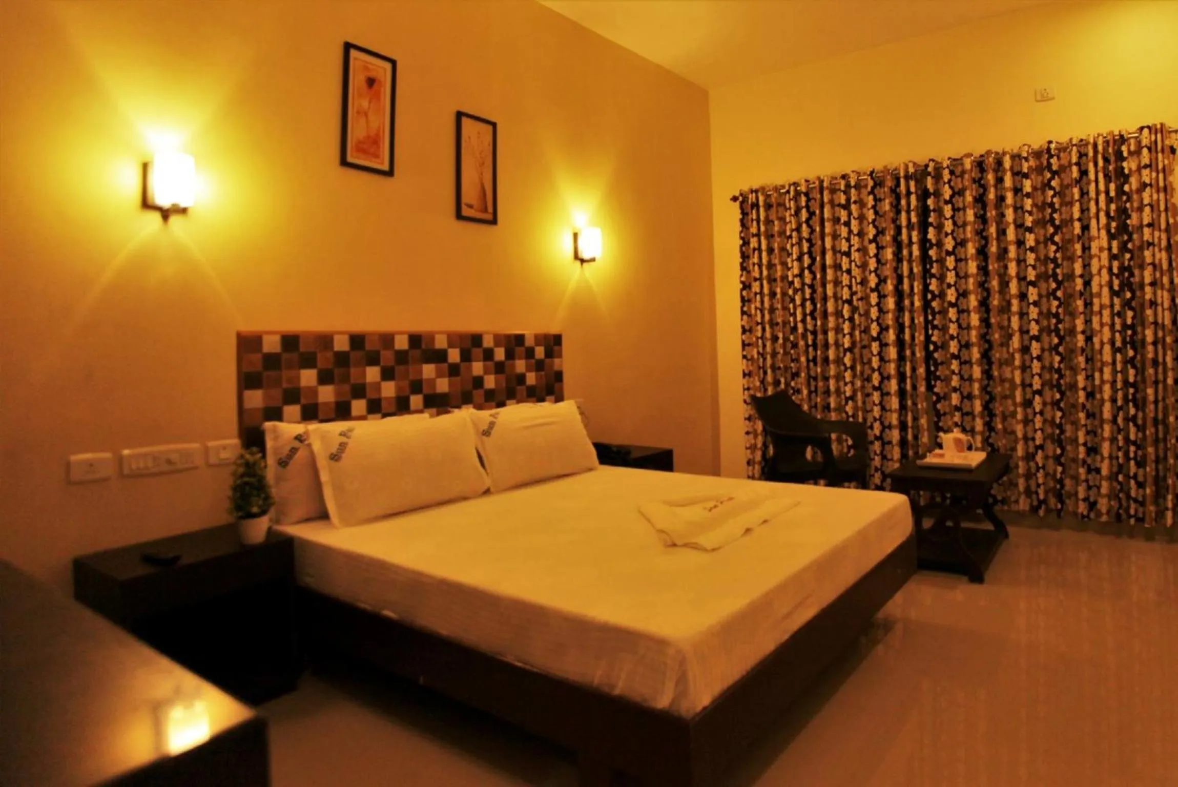 Bedroom, Bed in Hotel Sun Park