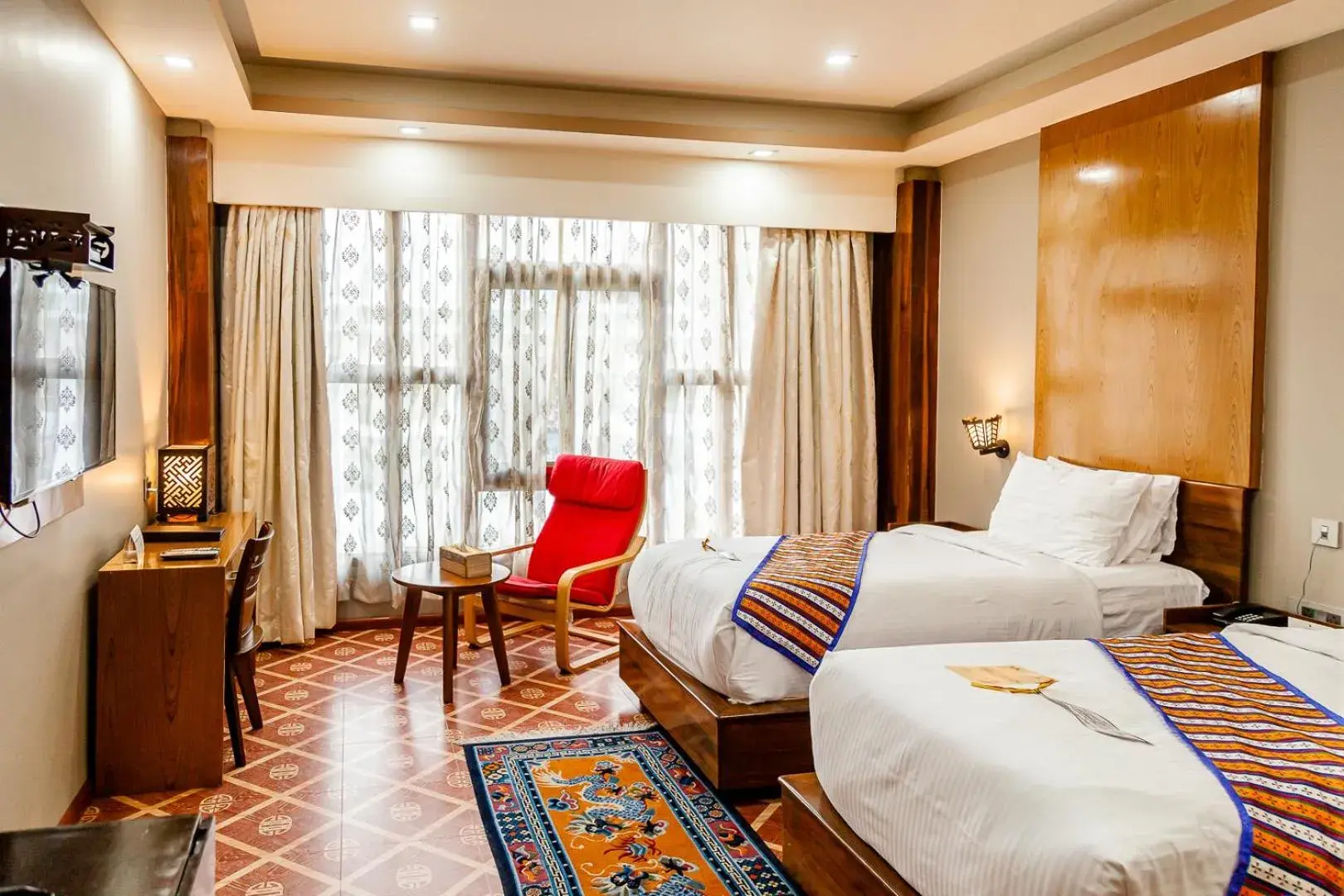 Deluxe Twin Room in Tara Phendeyling Hotel Deluxe Twin Room in Tara Phendeyling Hotel