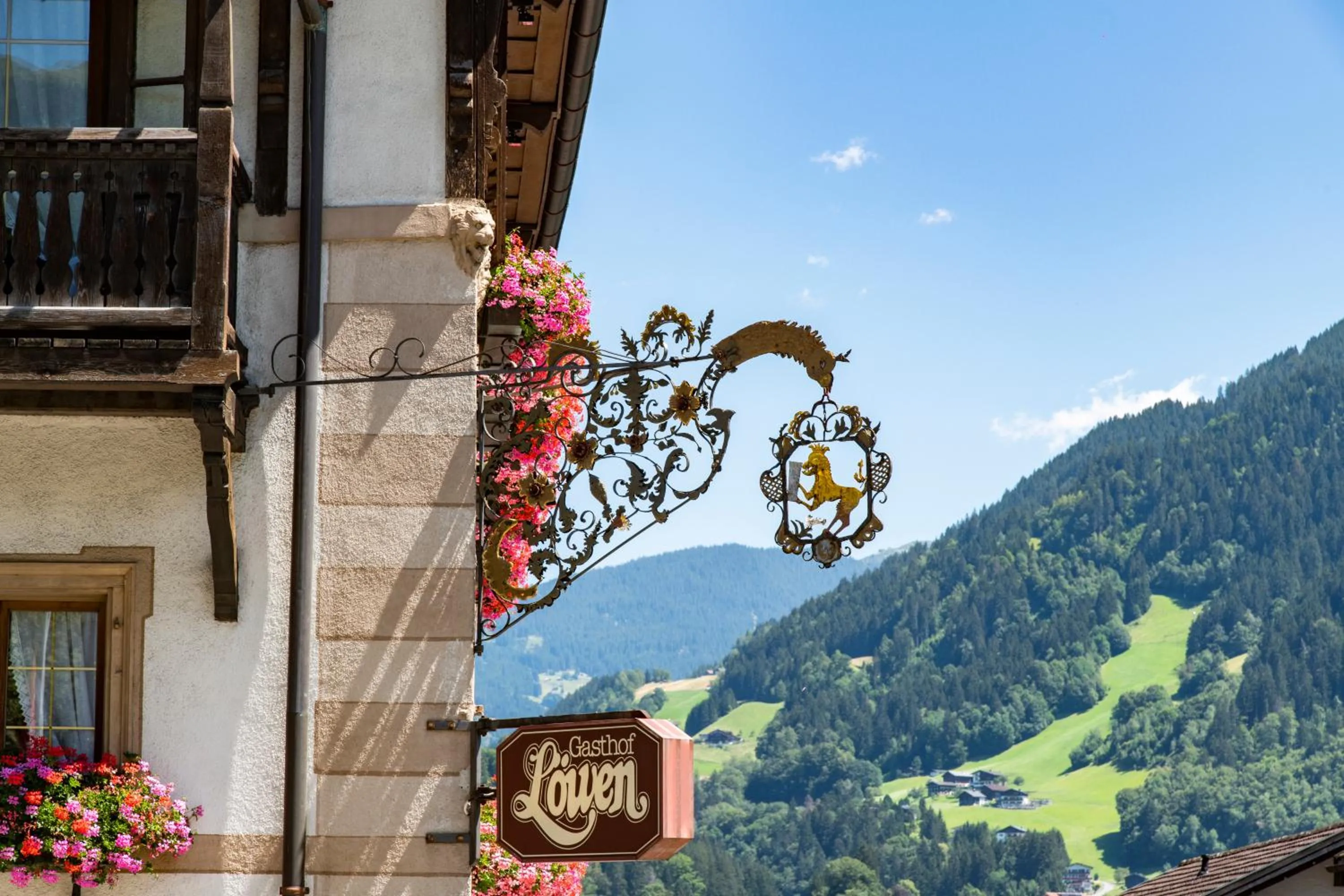 Decorative detail in Gasthof Löwen by Hotel Montafoner Hof