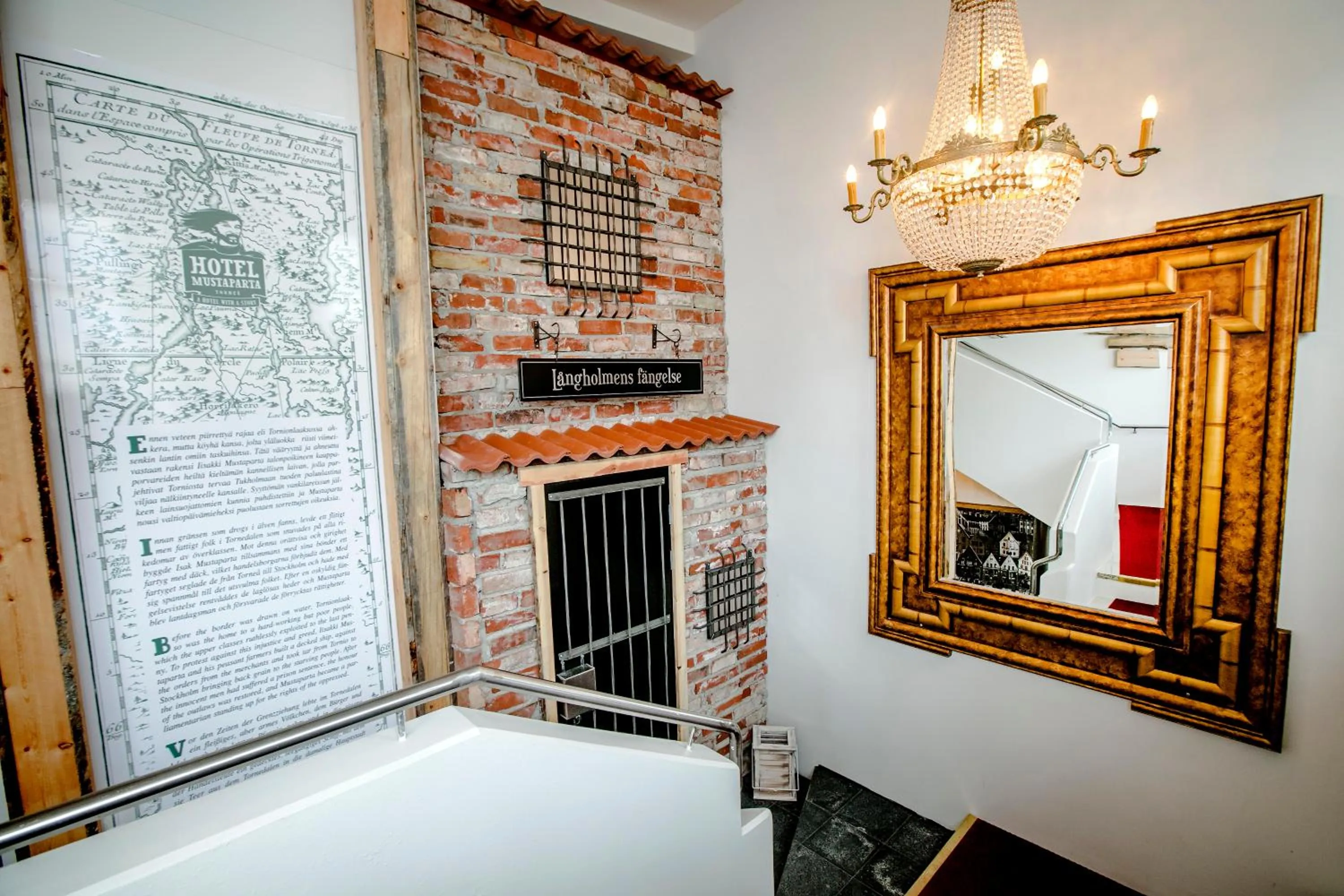 Decorative detail in Boutique Hotel Mustaparta