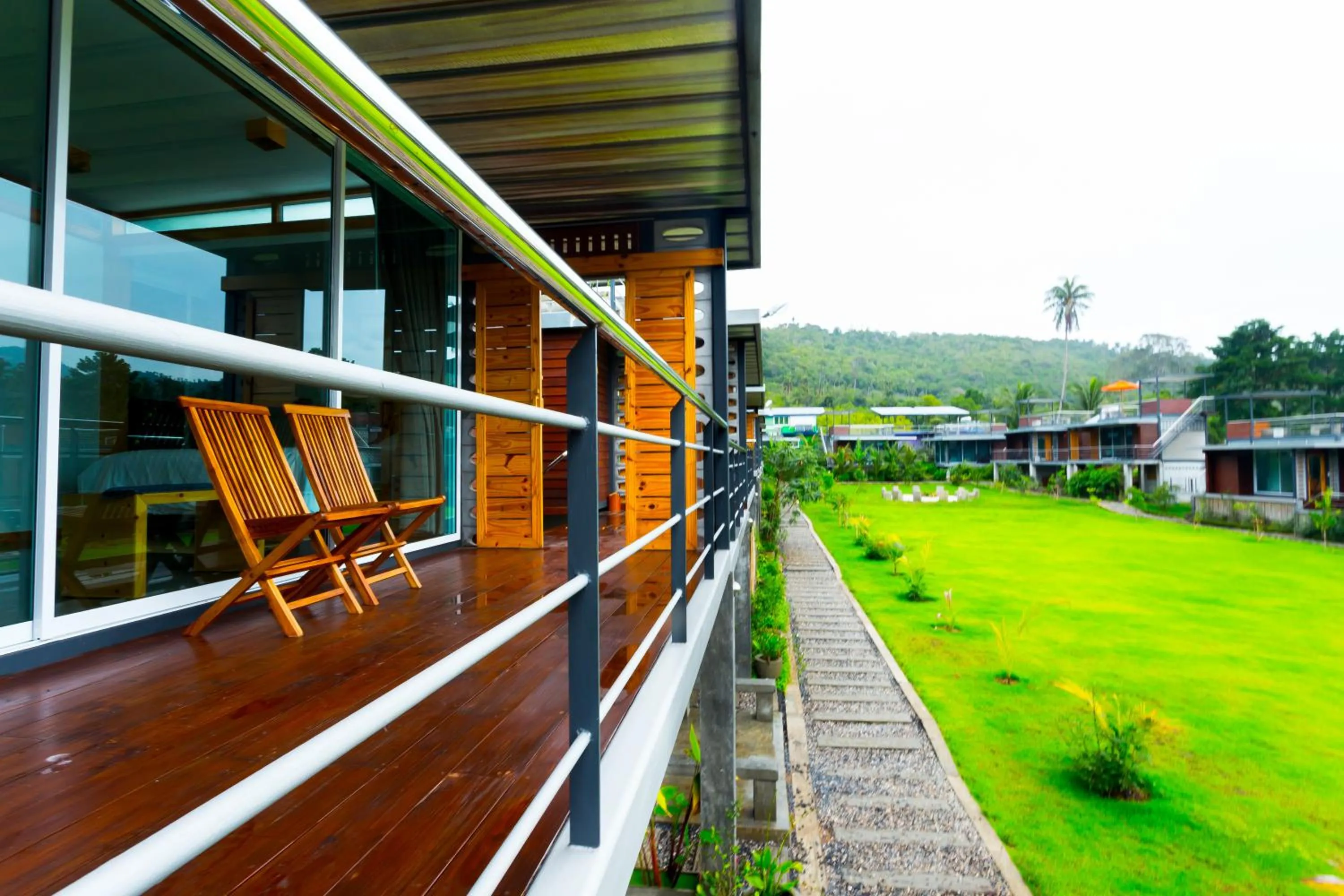 Balcony/Terrace in Baan Boom Boxes Eco Friendly Resort