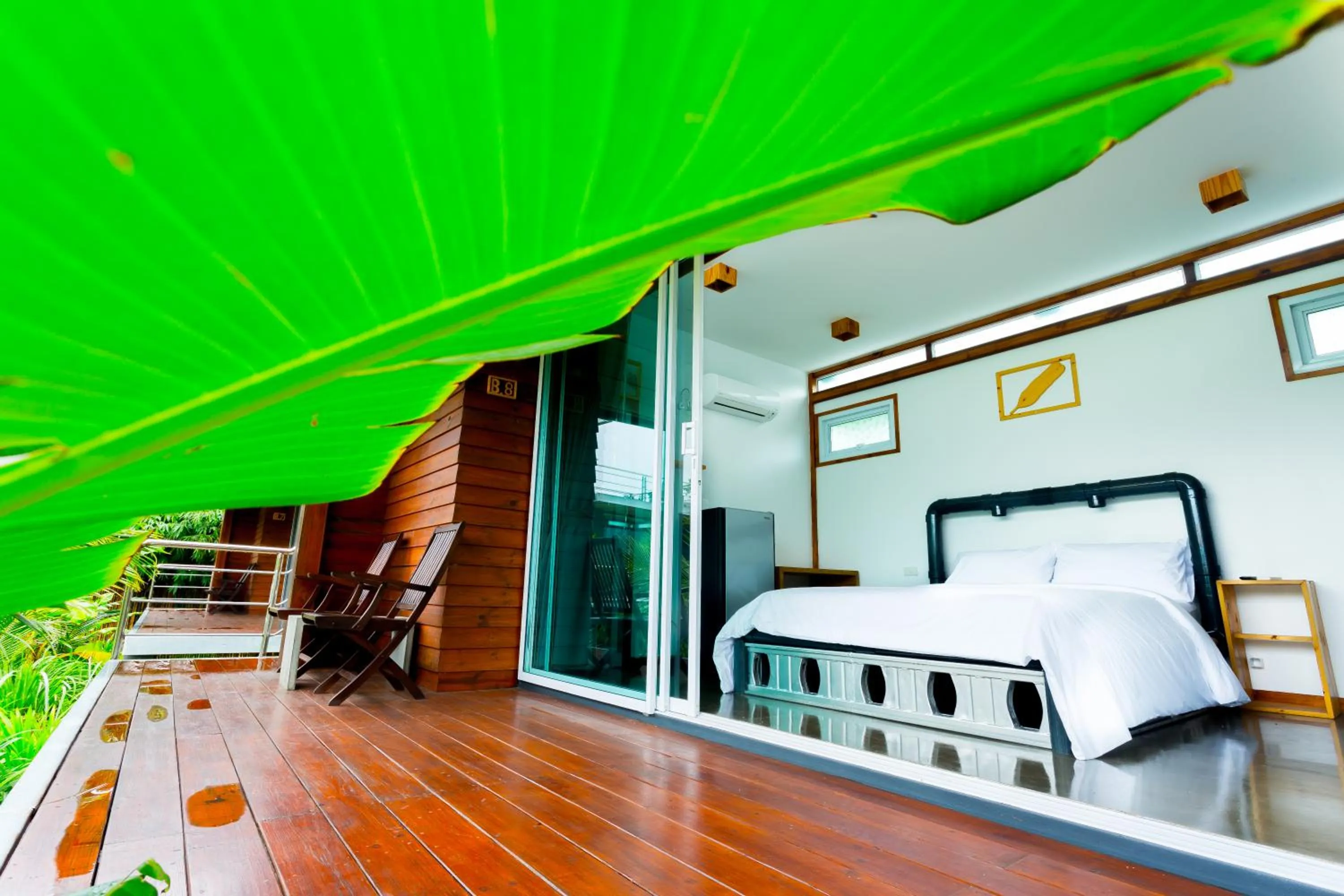 Bedroom, Bed in Baan Boom Boxes Eco Friendly Resort