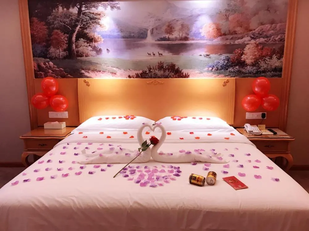 Bed in Vienna Hotel Foshan Airport