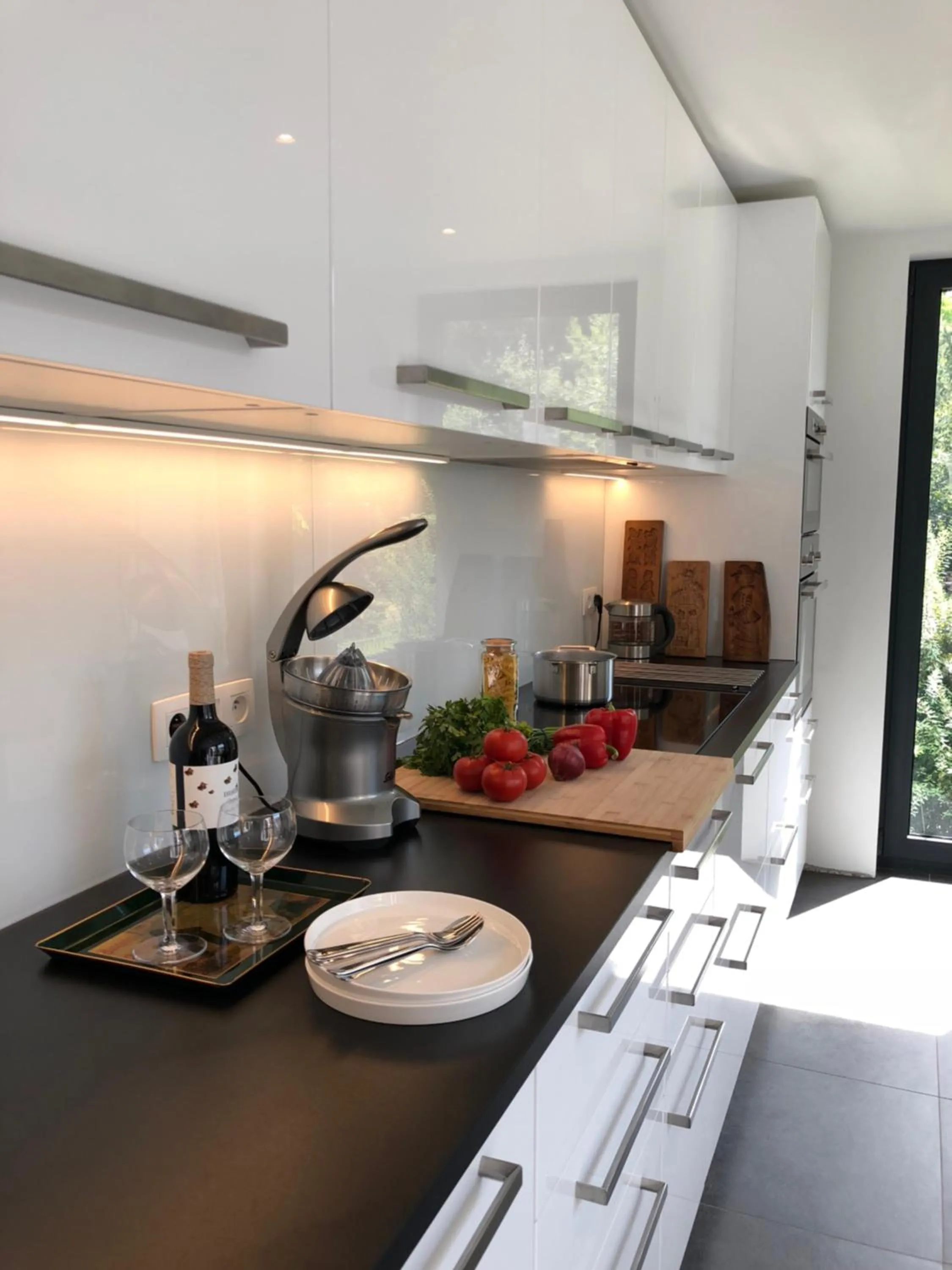 Communal kitchen in B&B Garden55