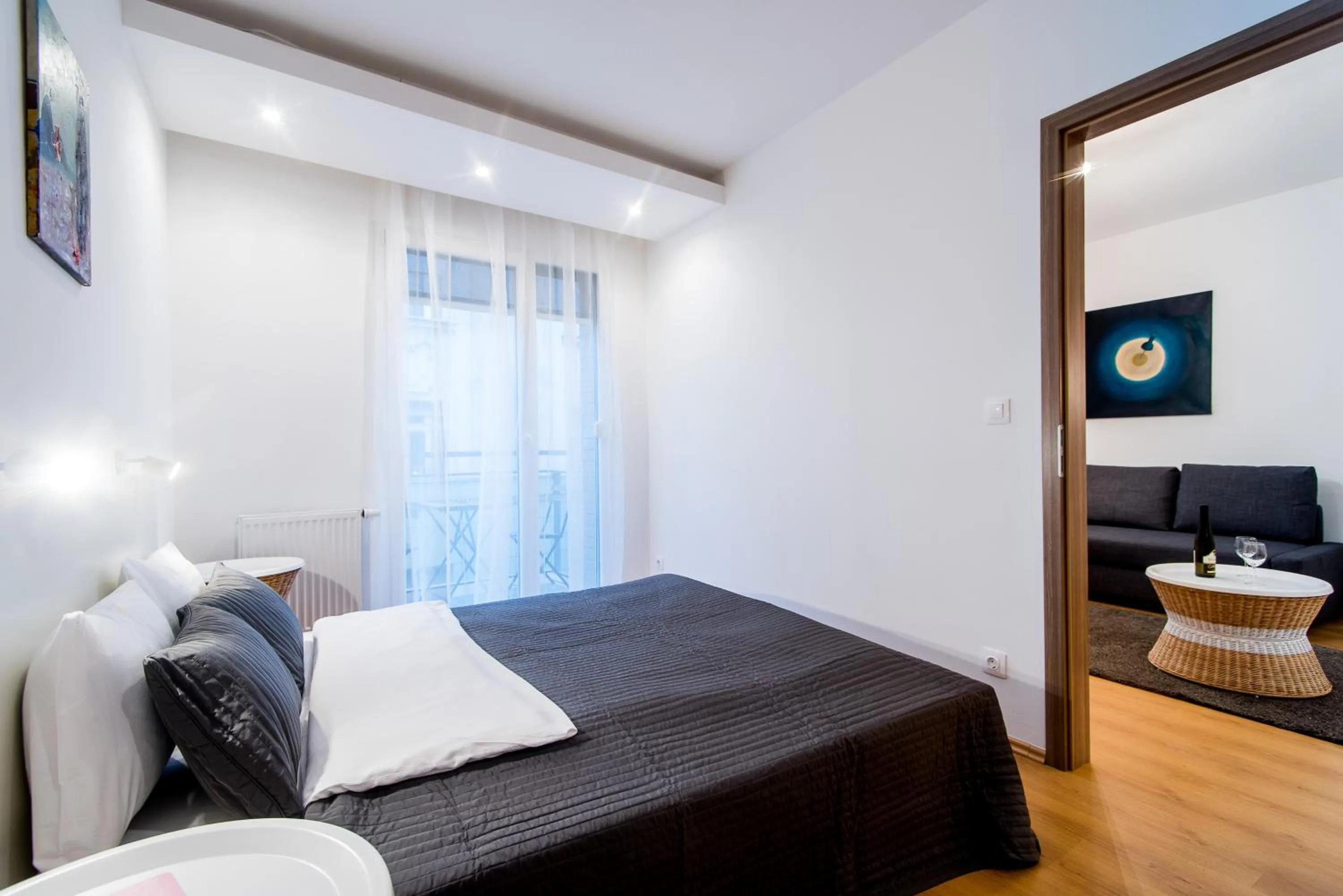 Living room, Bed in Vagabond Corvin