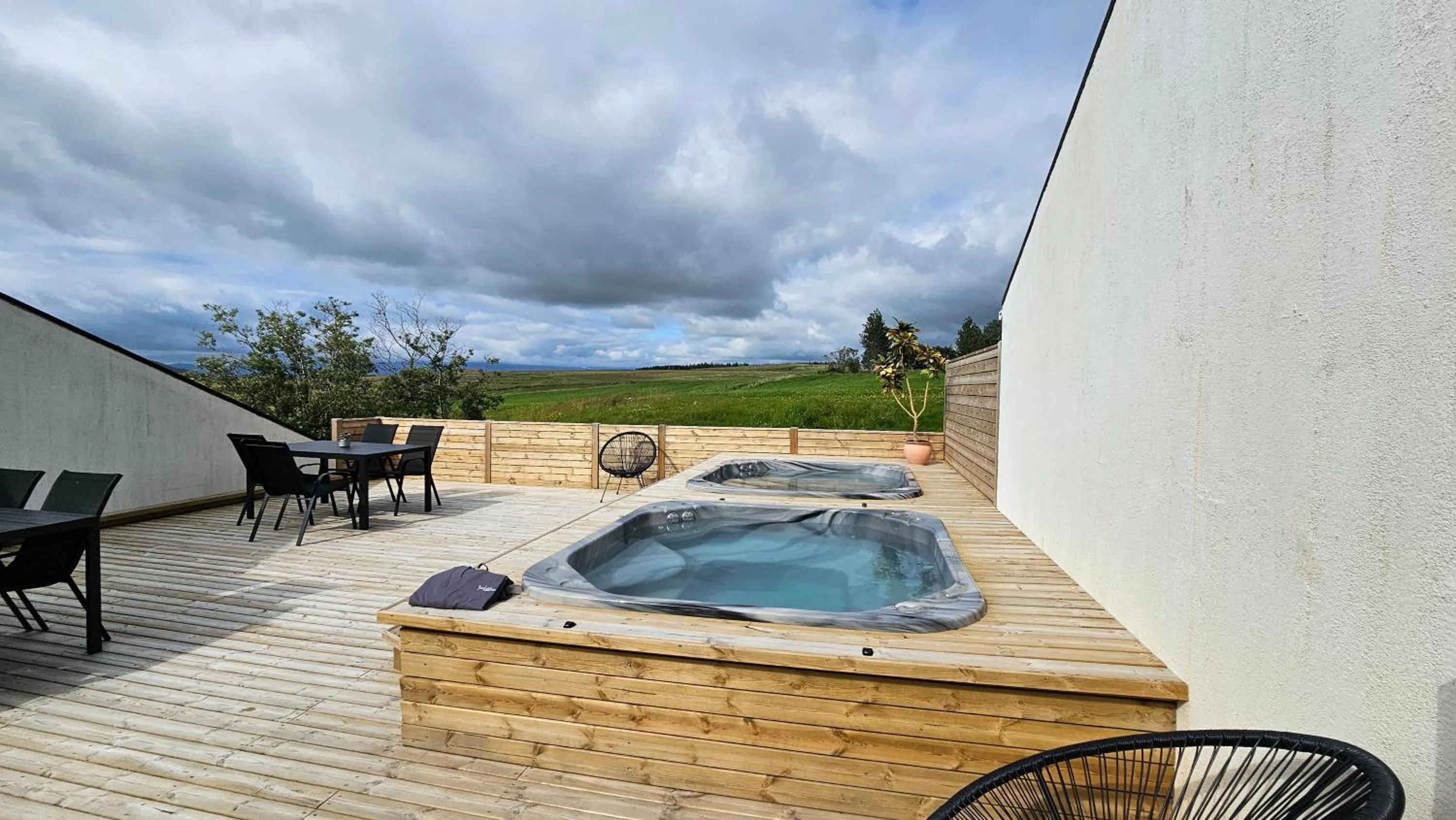 Hot Tub in Hótel Skálholt in Golden Circle