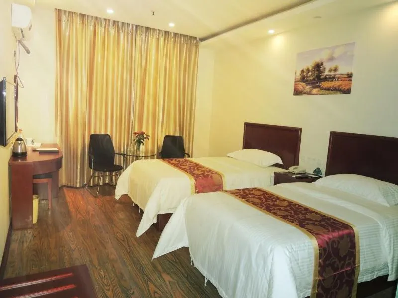 Bed in GreenTree Inn Henan Zhengzhou Chengnan Road Bojue Business Hotel