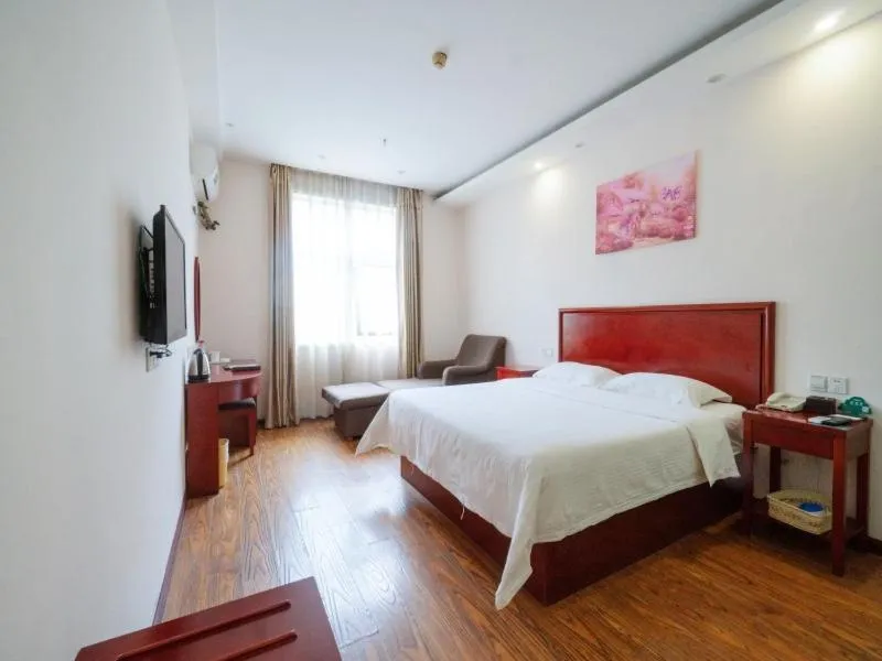 Bed in GreenTree Inn Henan Zhengzhou Chengnan Road Bojue Business Hotel
