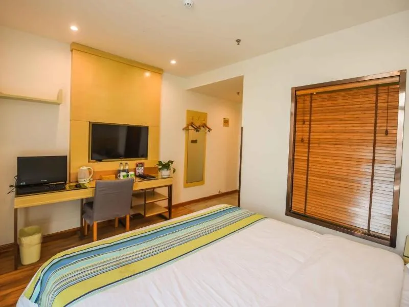 Bed in GreenTree Inn AnHui Ningguo Ningguo Avenue Business Hotel