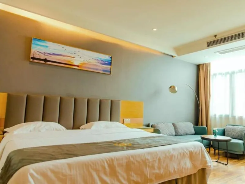 Bed in GreenTree Inn AnHui Ningguo Ningguo Avenue Business Hotel