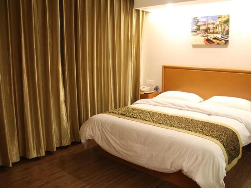 Bed in GreenTree Inn Hebei Langfang Guangyang District Bus Main Station Xinhua Road Business Hotel