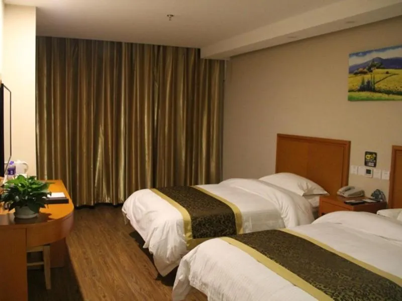 Bed in GreenTree Inn Hebei Langfang Guangyang District Bus Main Station Xinhua Road Business Hotel
