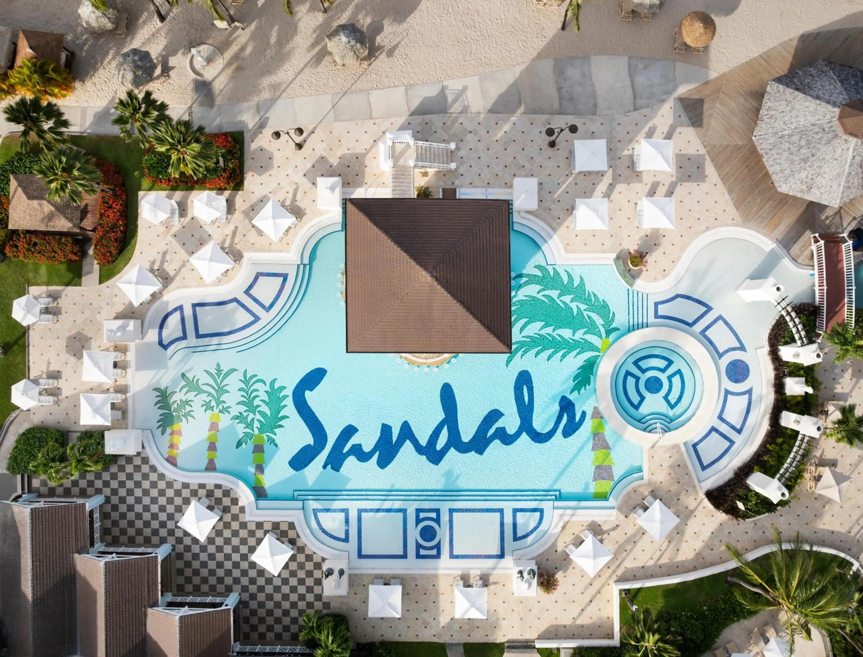 Swimming pool in Sandals Grande St. Lucian Spa and Beach All Inclusive Resort - Couples Only