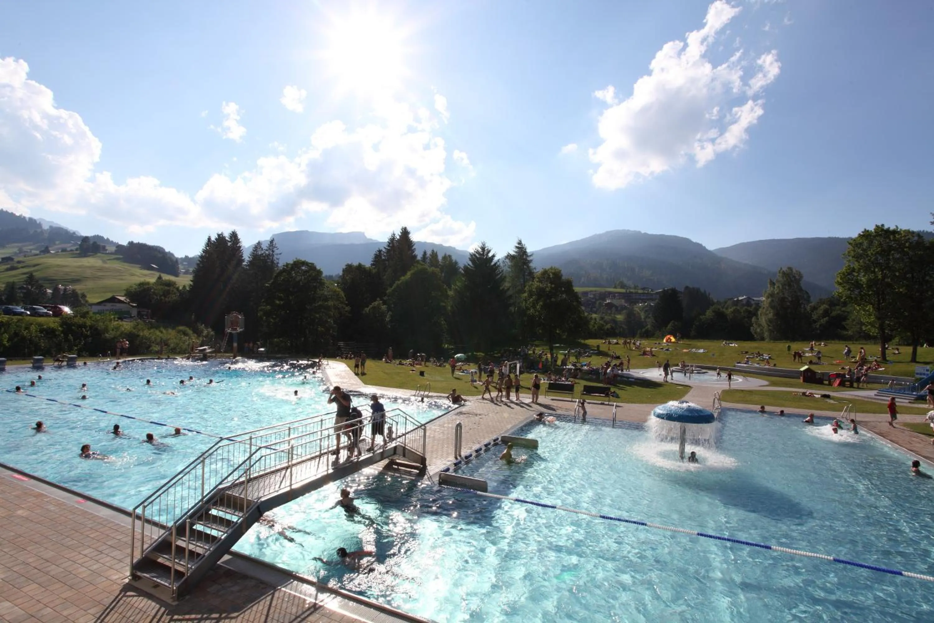 Swimming pool in Alp-Chalet