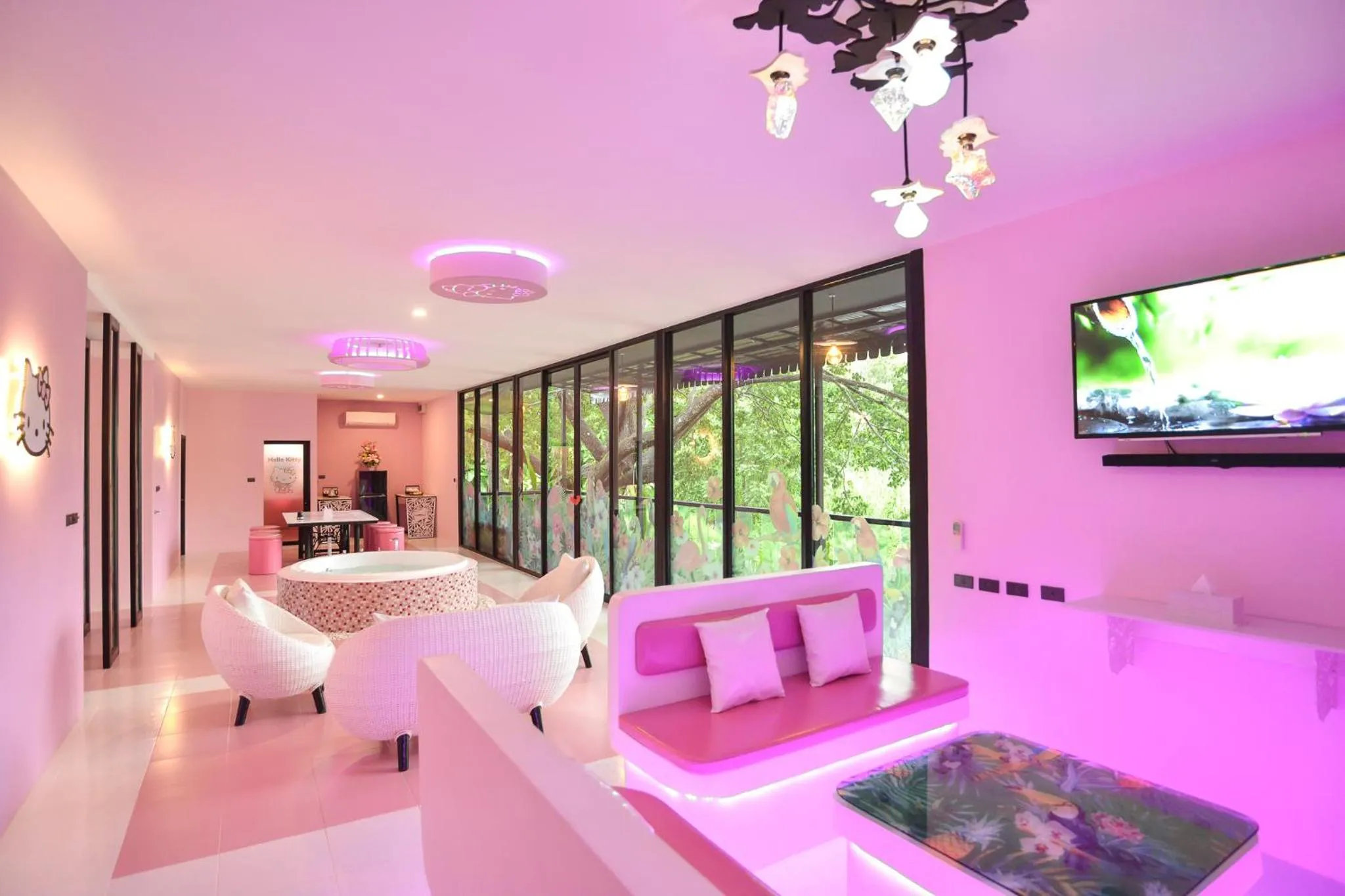 Living room, Bed in Bedvilla Chiangrai