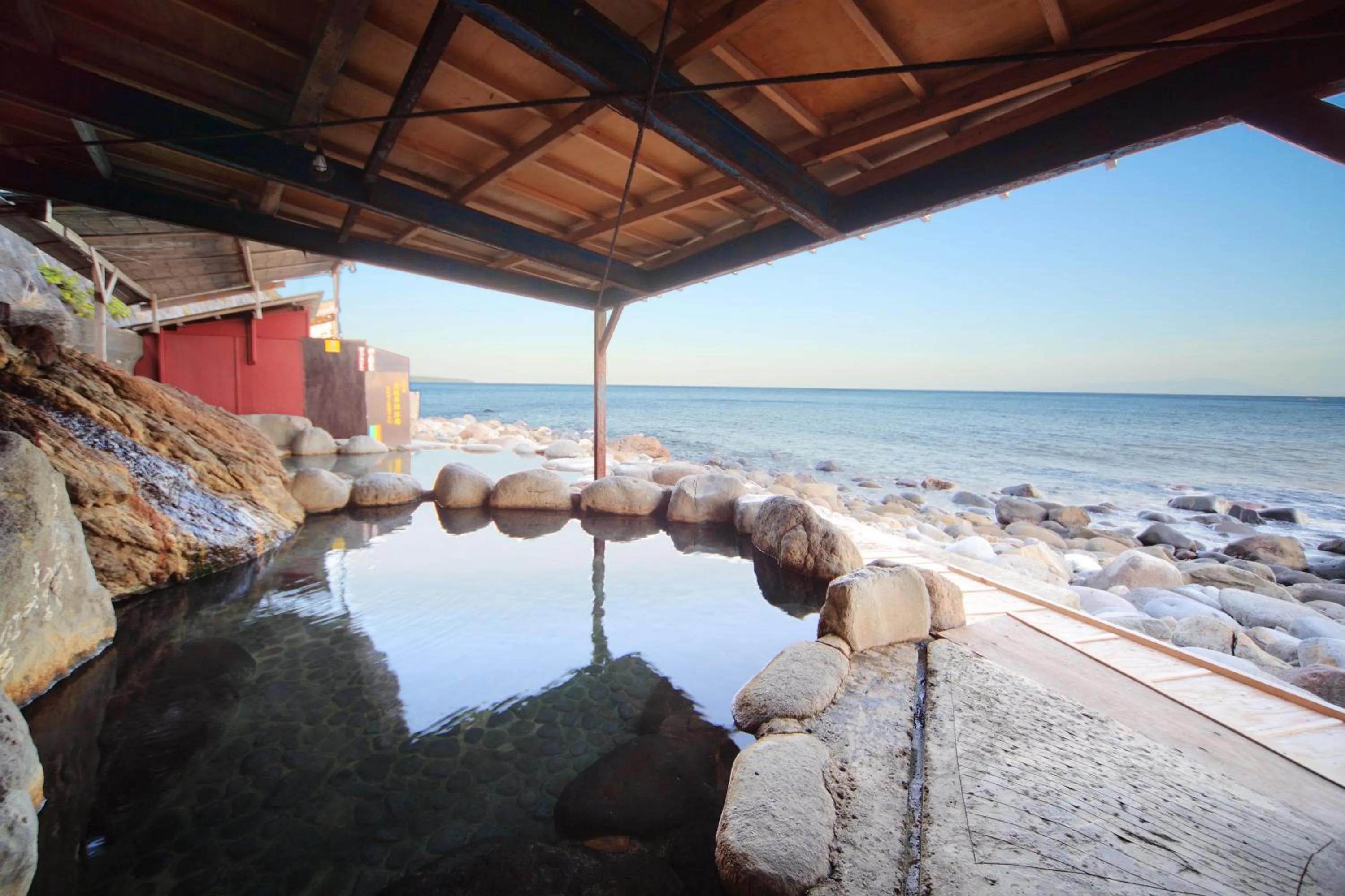 Open Air Bath in Hokkawa Onsen Hotel