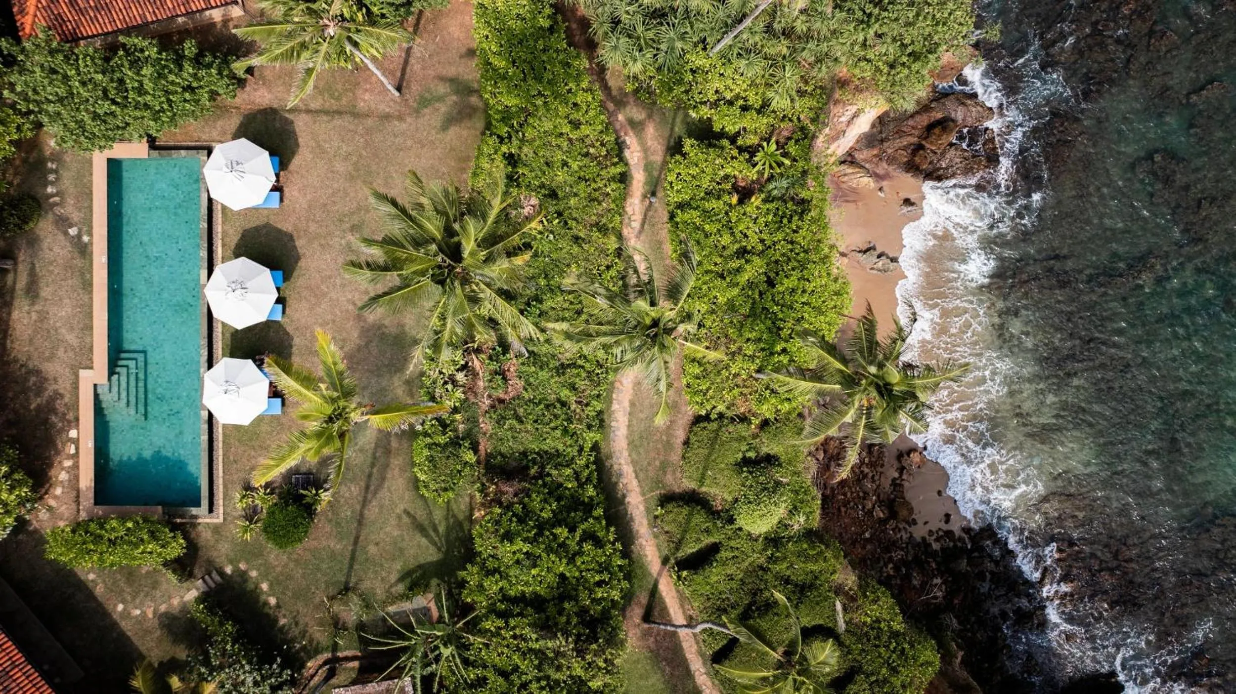 Bird's eye view in Cape Weligama - Relais and Chateaux