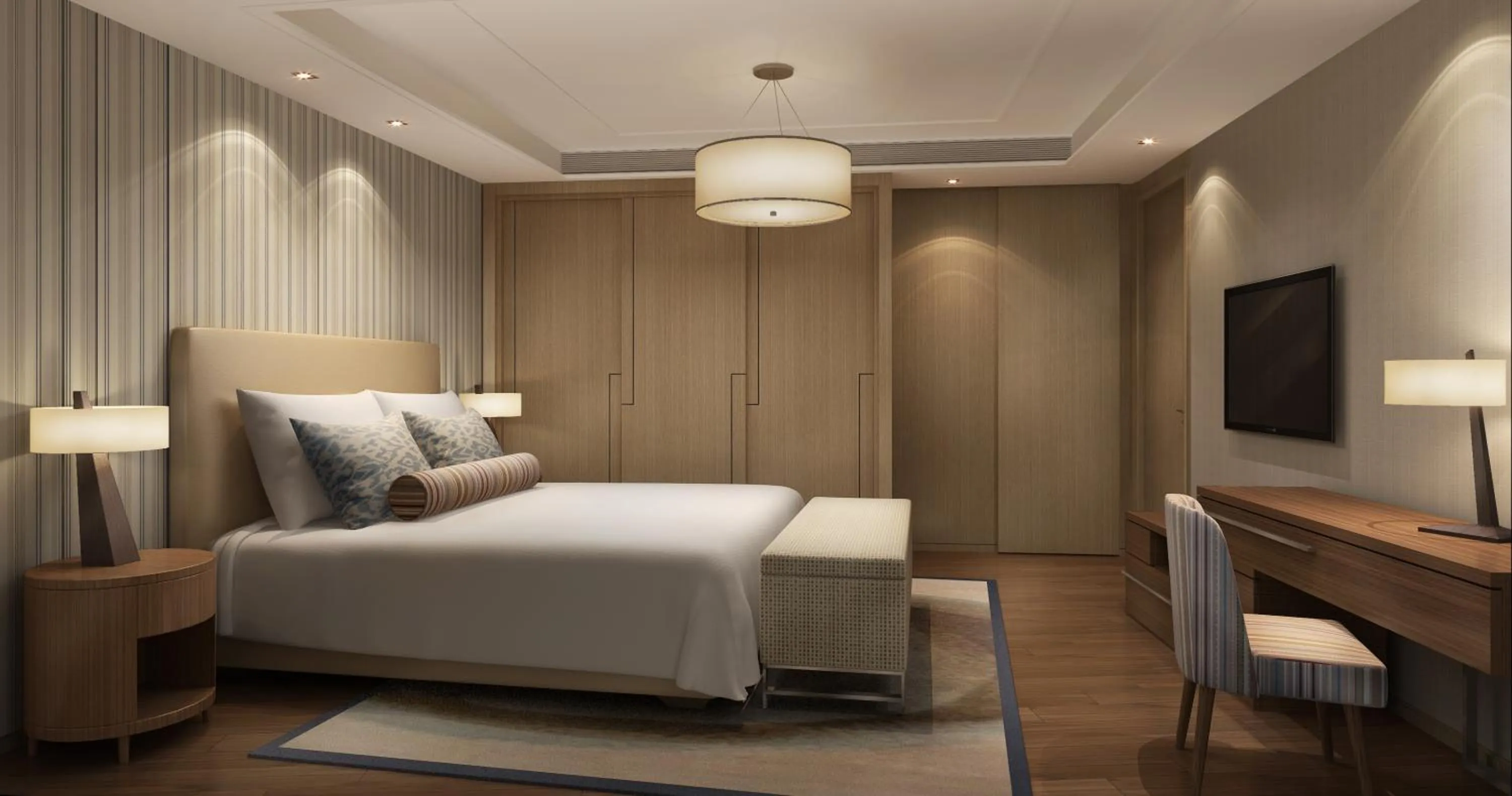 Bedroom, Bed in Somerset Software Park Xiamen