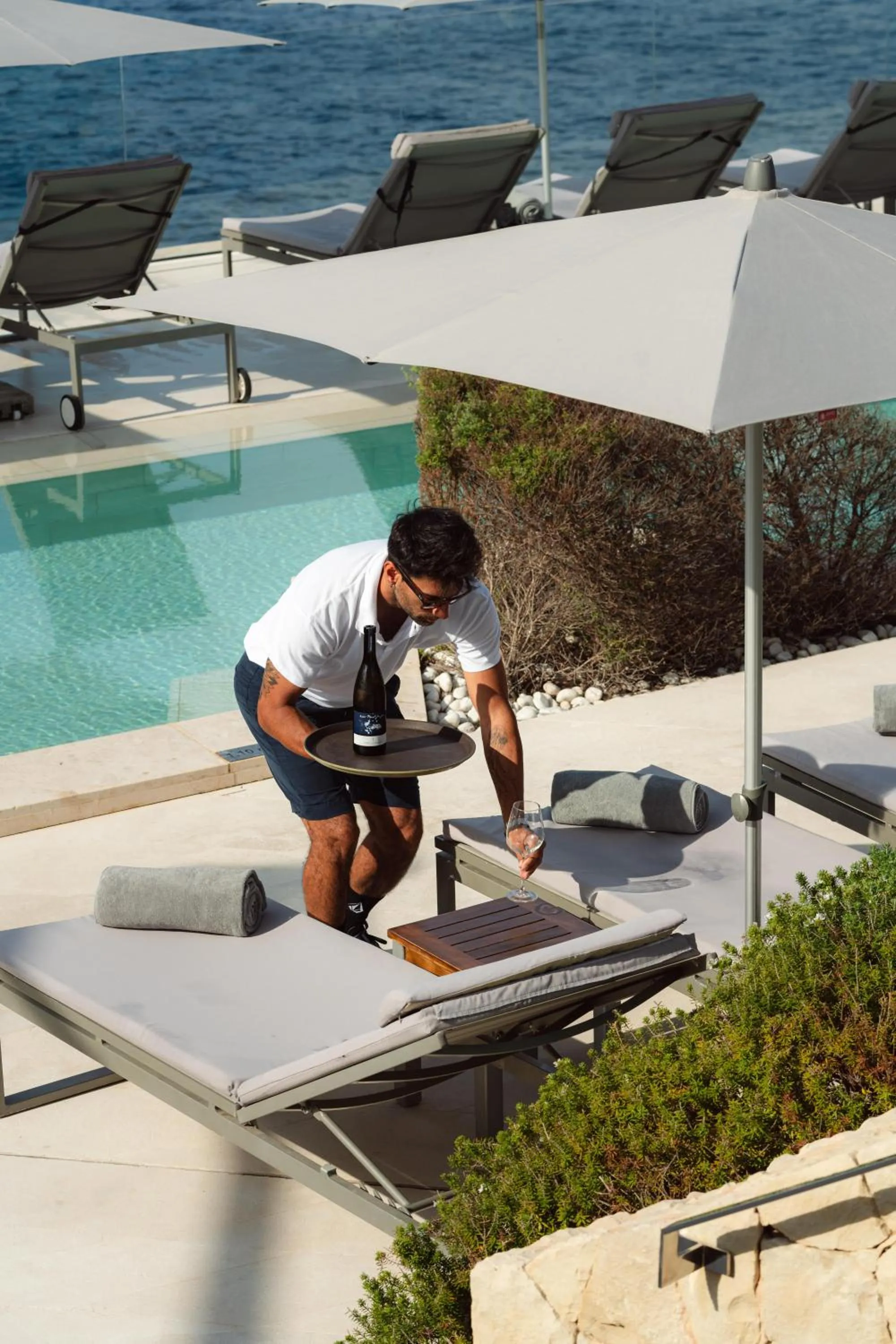 Swimming pool in 7Pines Resort Ibiza, part of Destination by Hyatt