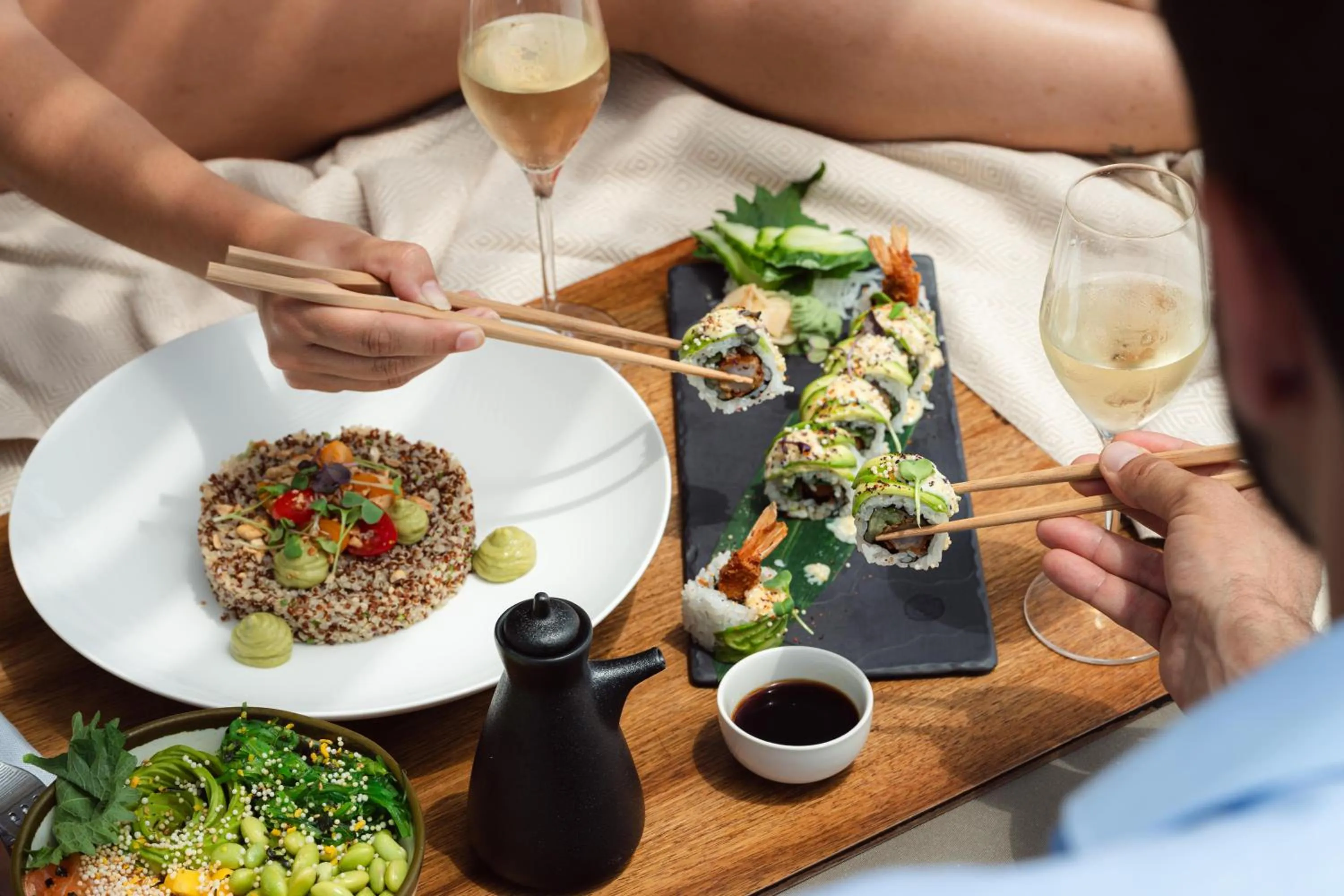 Lunch in 7Pines Resort Ibiza, part of Destination by Hyatt