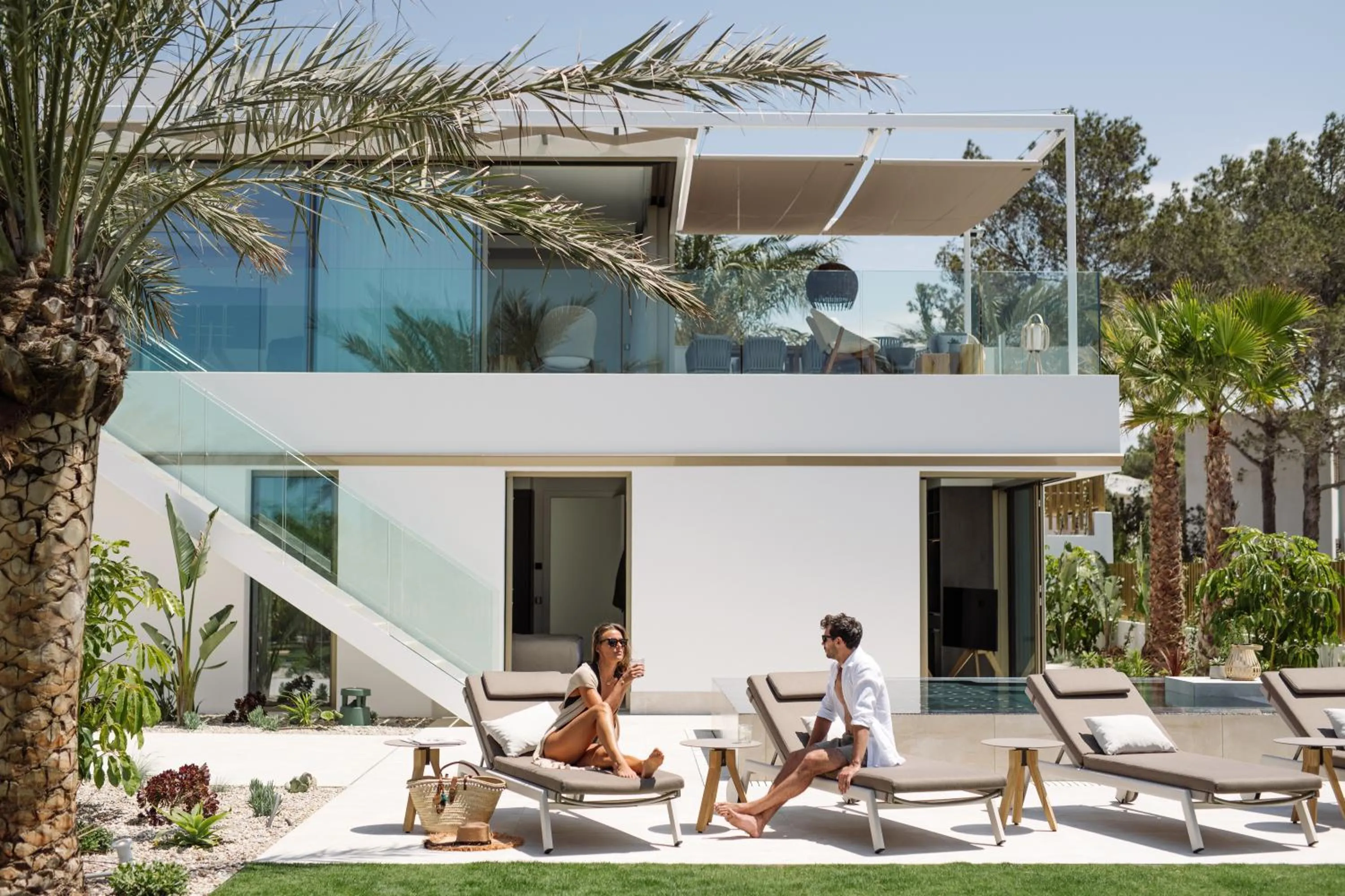 Patio in 7Pines Resort Ibiza, part of Destination by Hyatt