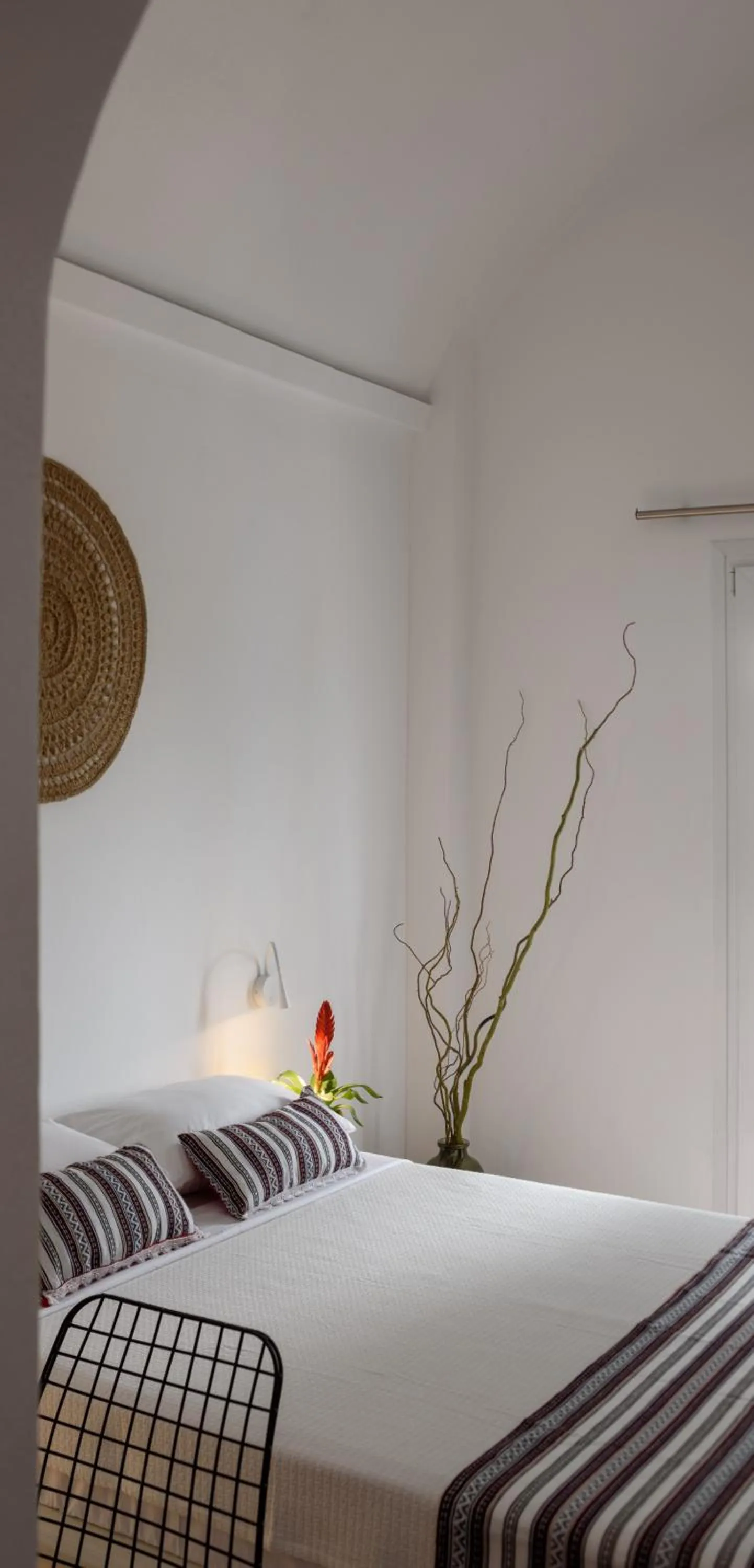 Bed in Cal Day Rooms Santorini