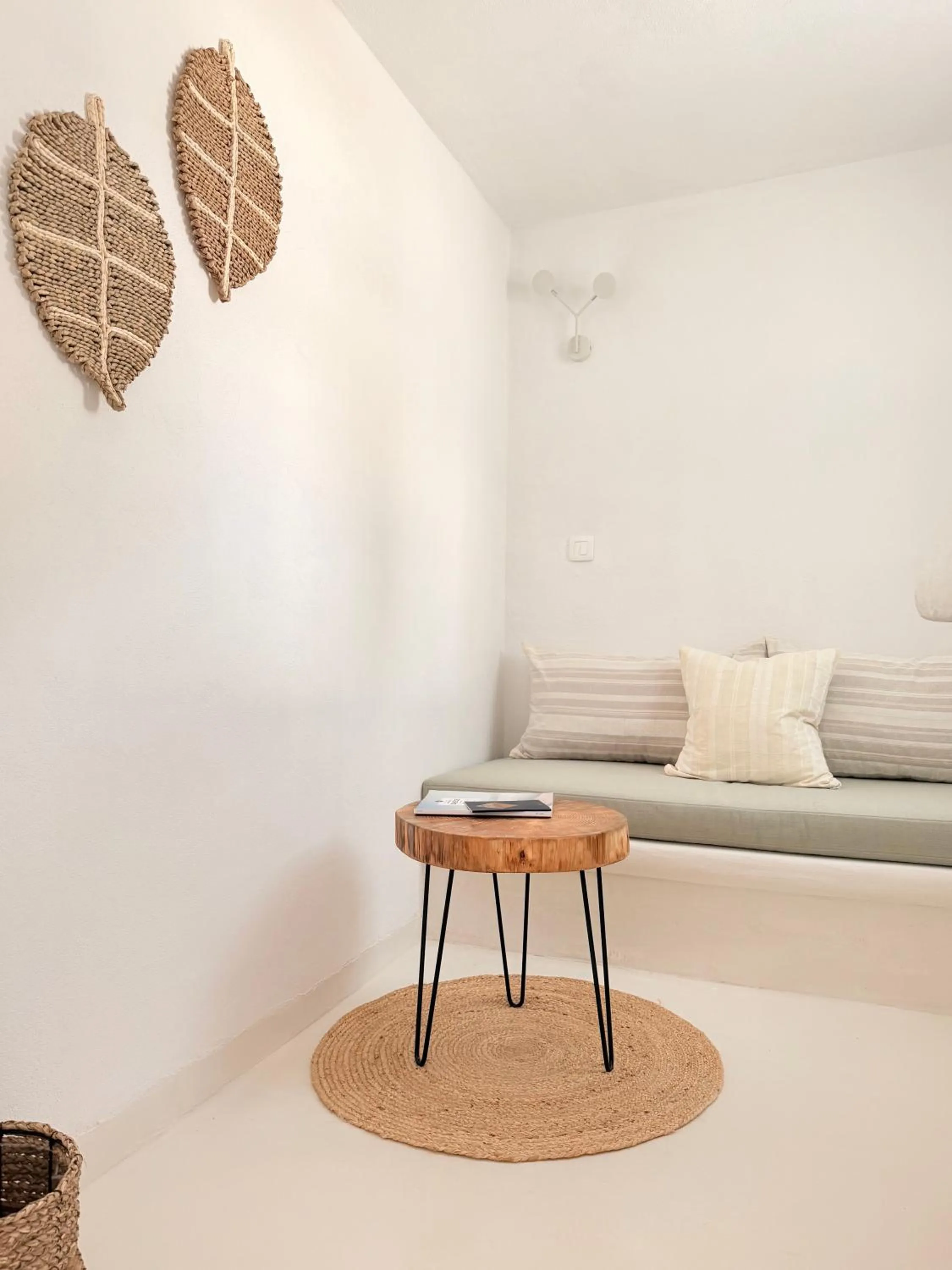 Bed in Cal Day Rooms Santorini