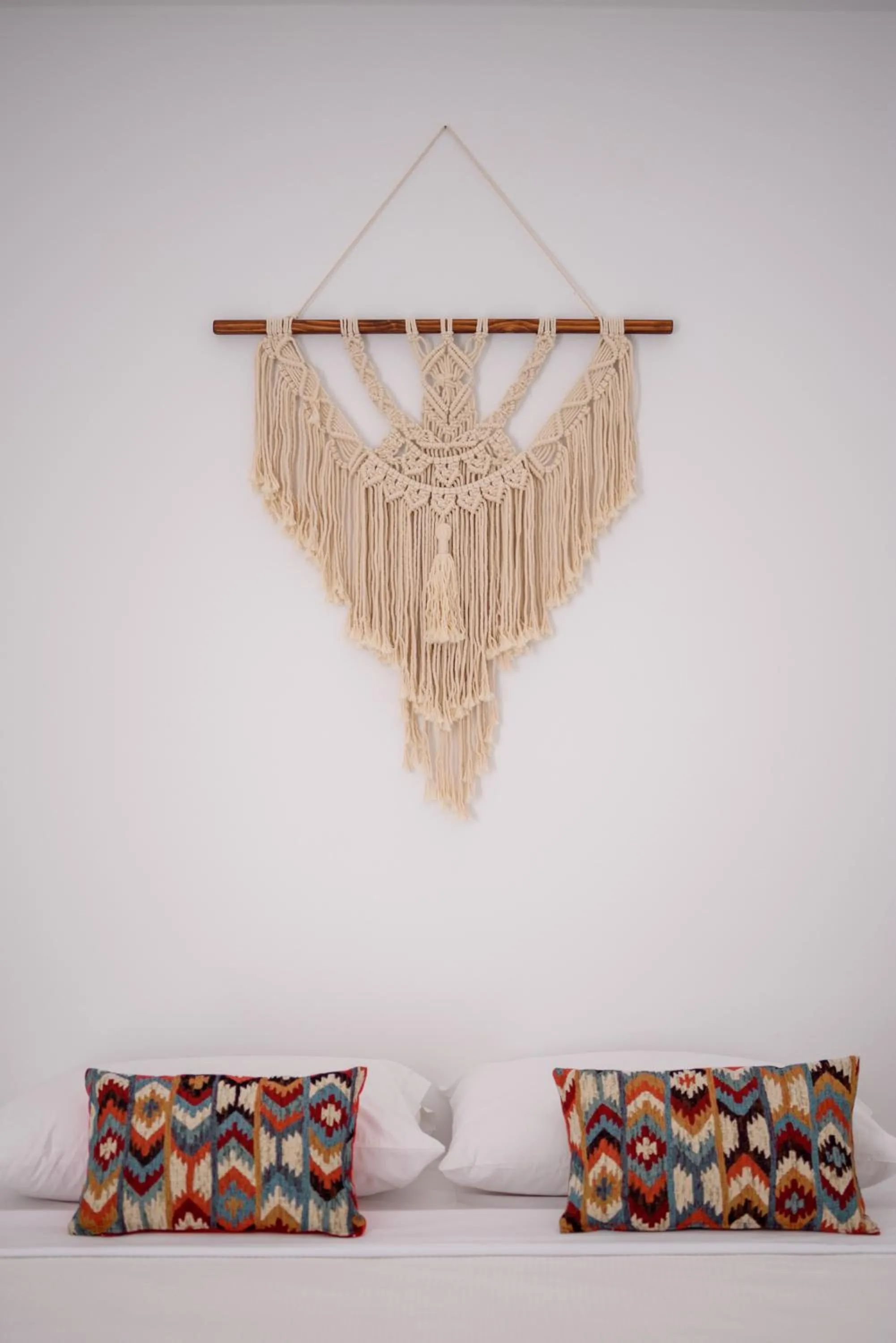 Bed in Cal Day Rooms Santorini