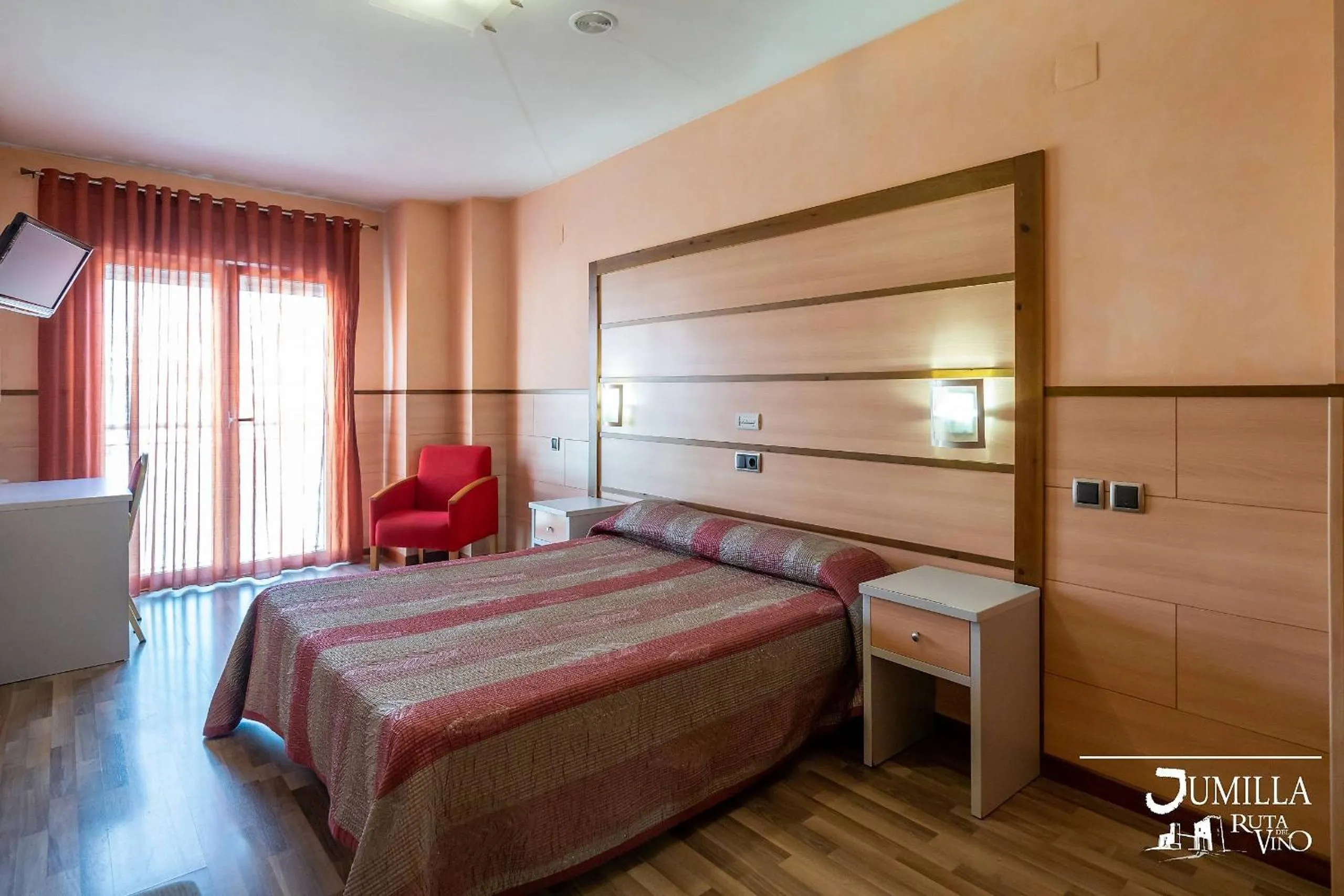 Bed in Hotel Pio XII Jumilla