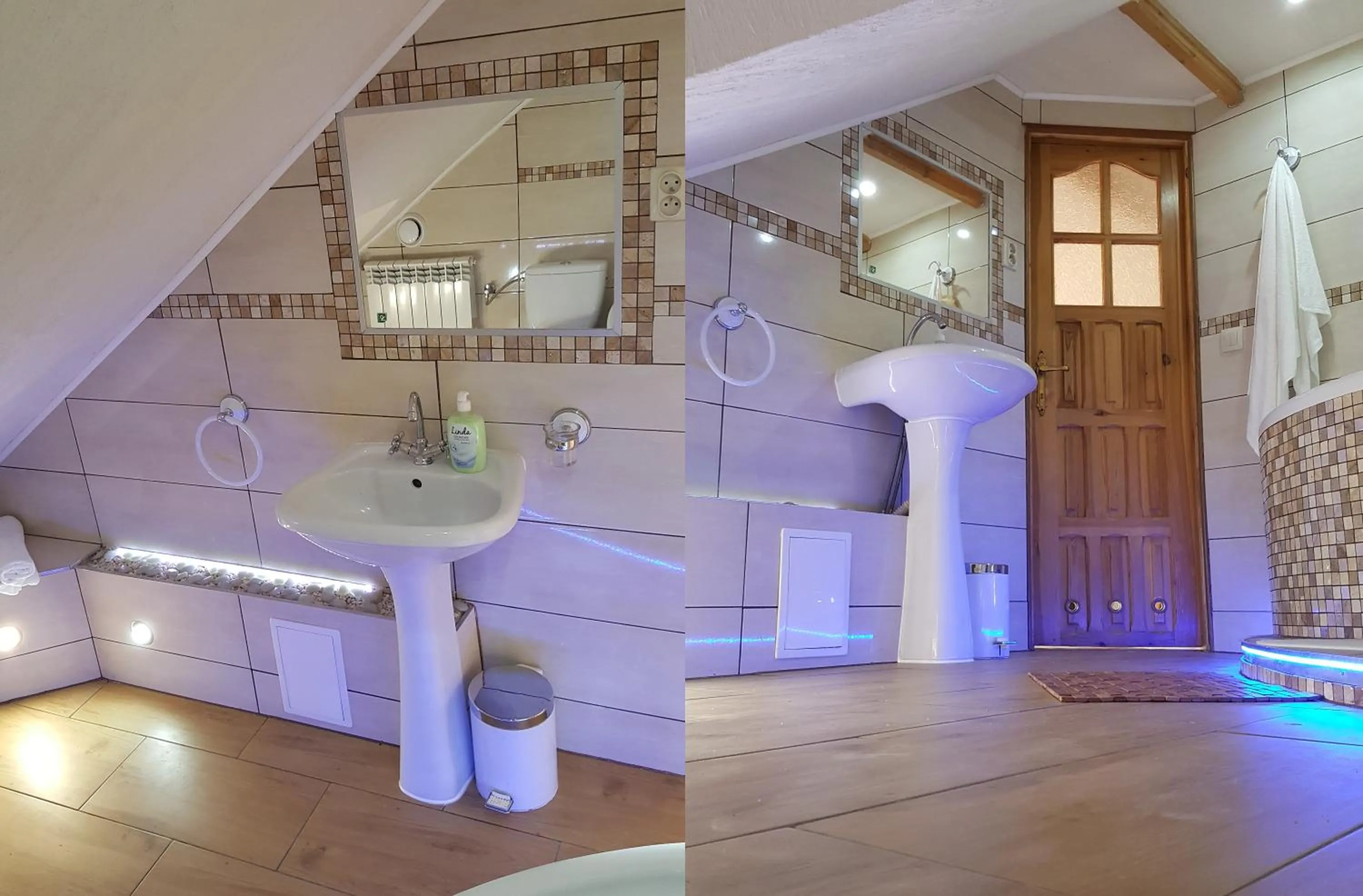 Bathroom in Pensjonat Gościniec Szczyrk , z sauną i jacuzzi