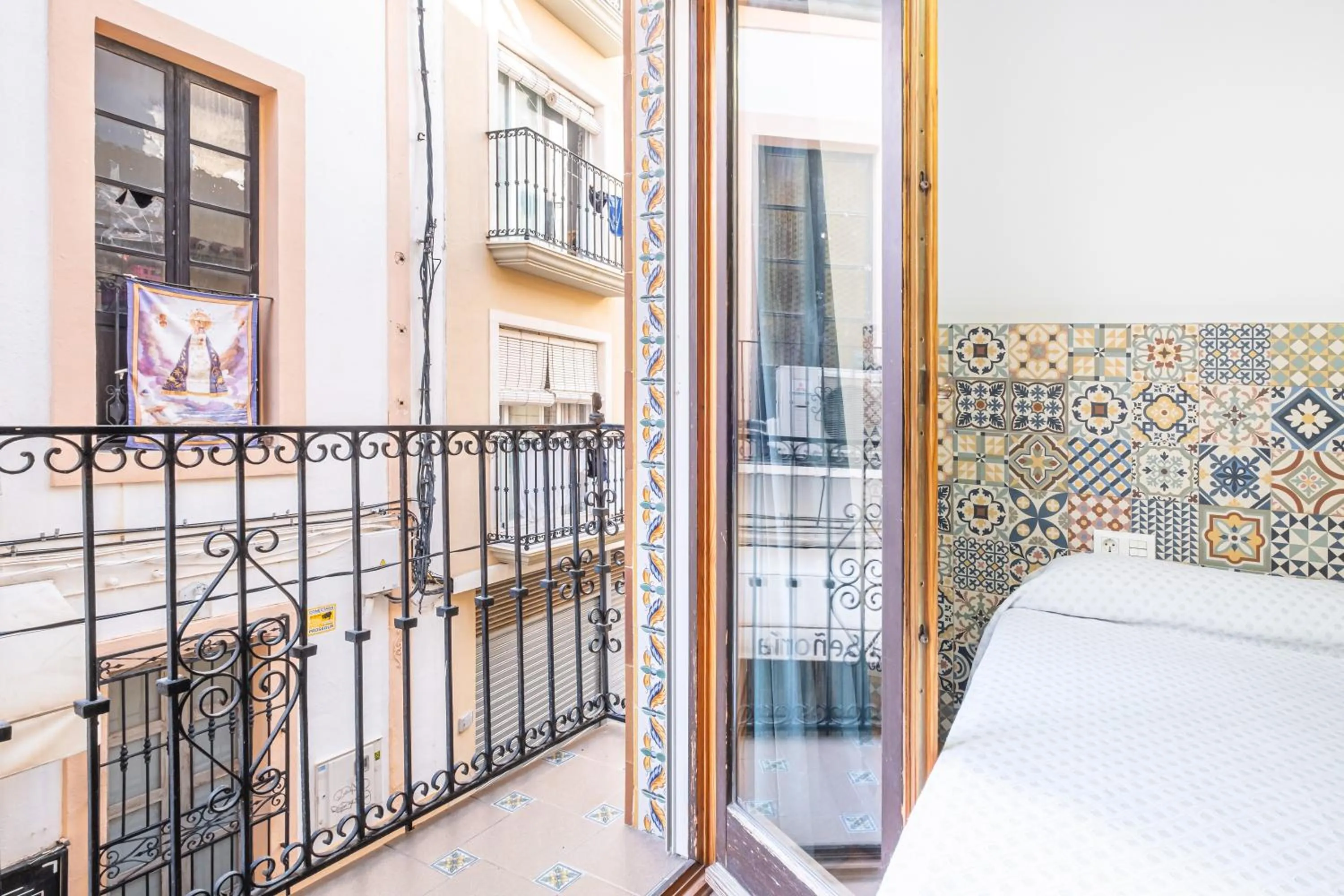 Bed in Apartamentos El Castell