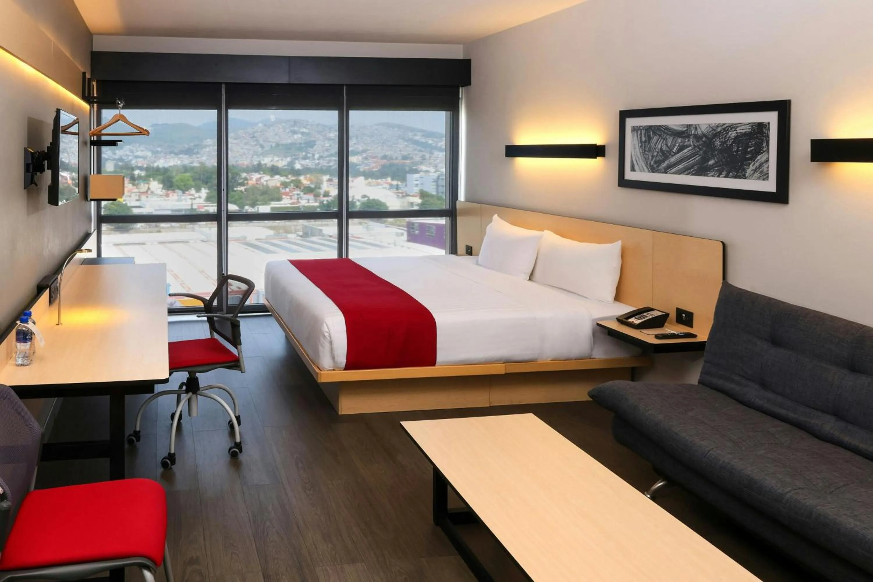Bedroom, Bed in City Express Plus by Marriott Ciudad de México Mundo E