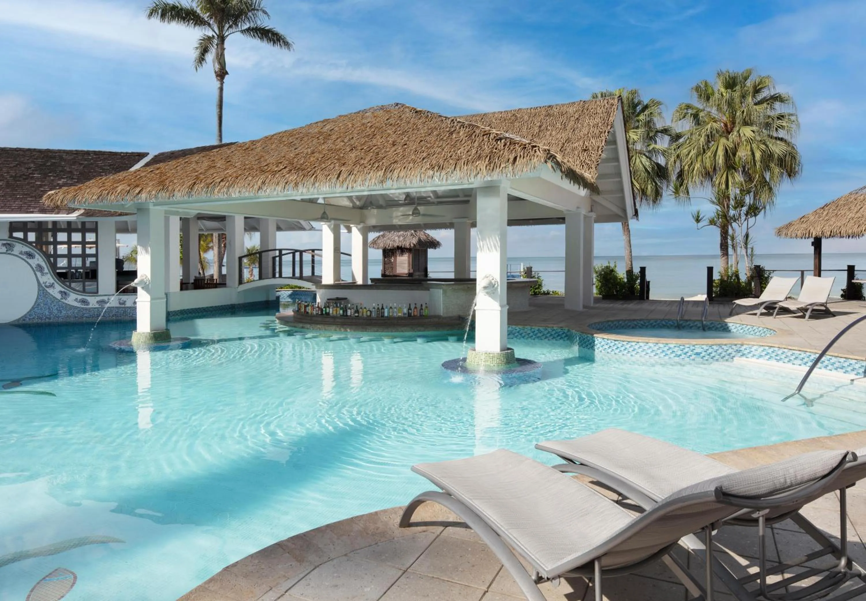 Swimming pool in Sandals Negril Beach All Inclusive Resort and Spa - Couples Only
