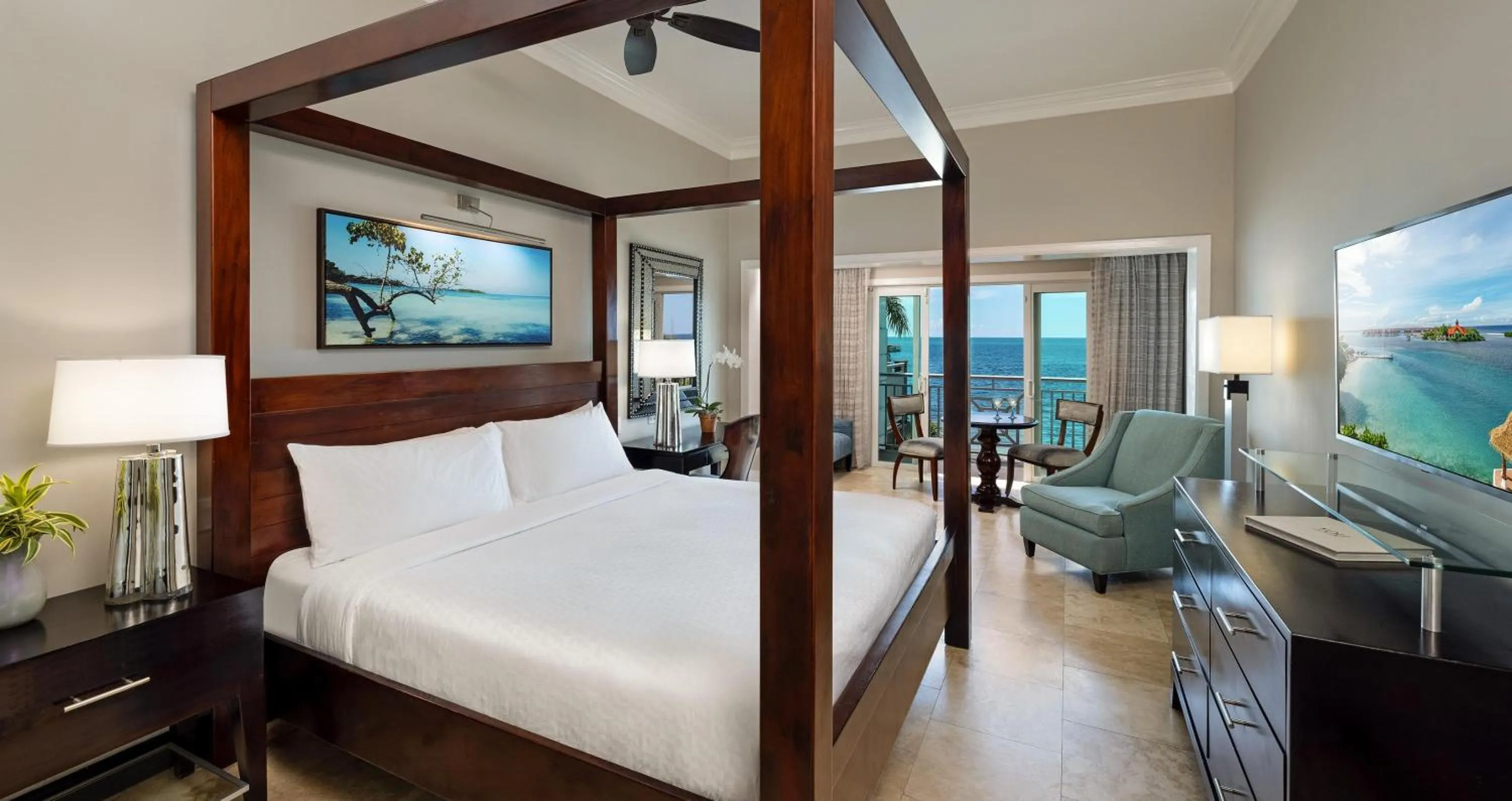 Photo of the whole room, Bed in Sandals Negril Beach All Inclusive Resort and Spa - Couples Only