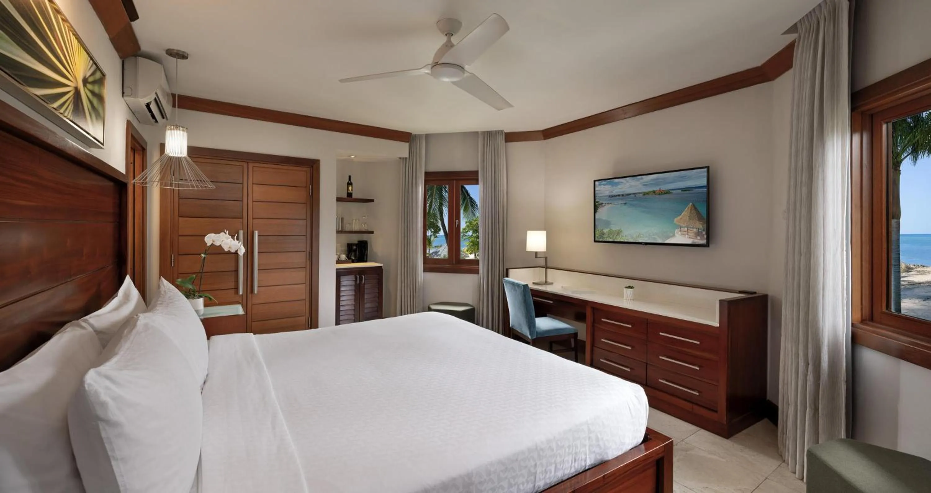 Photo of the whole room, Bed in Sandals Negril Beach All Inclusive Resort and Spa - Couples Only