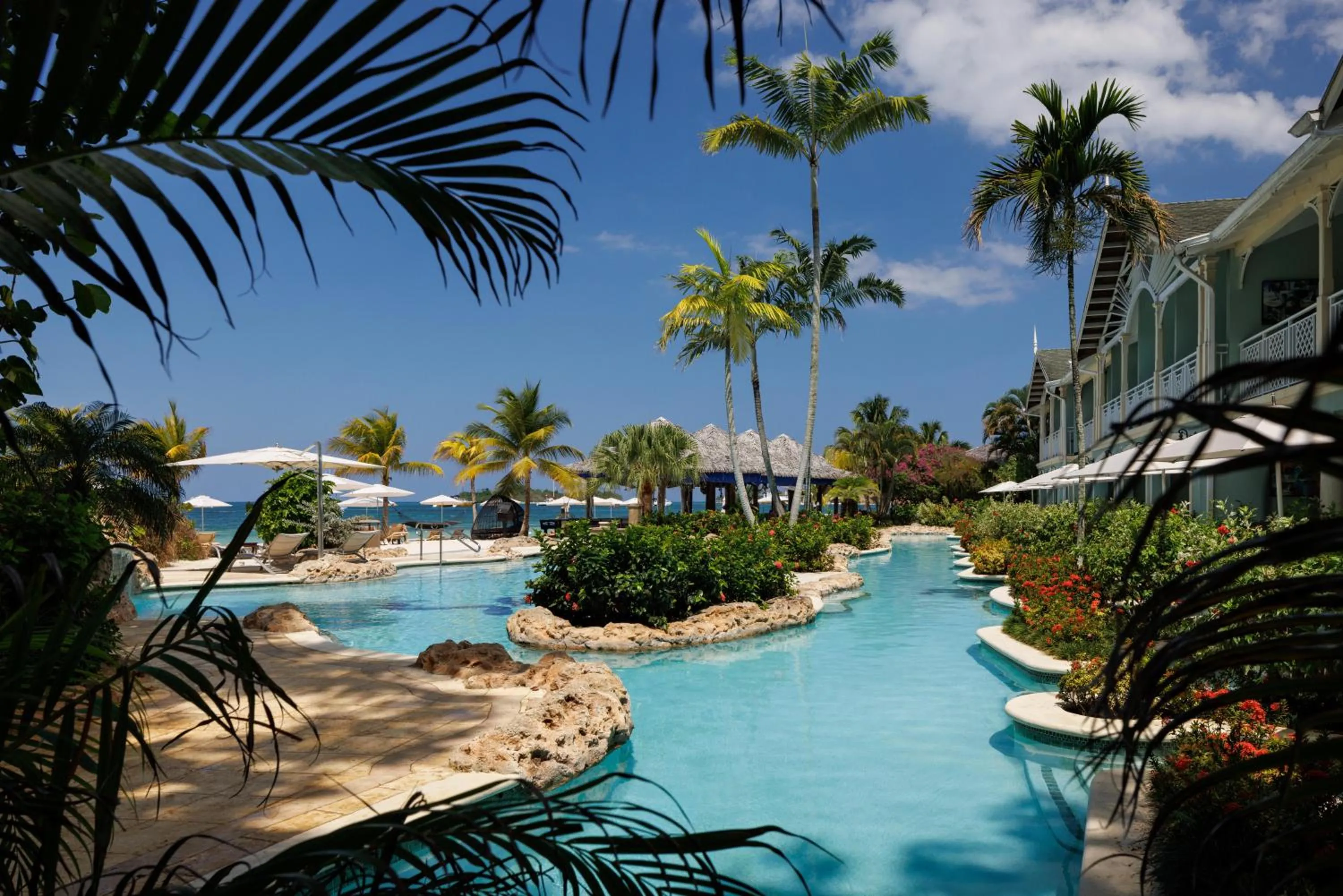 Swimming pool in Sandals Negril Beach All Inclusive Resort and Spa - Couples Only