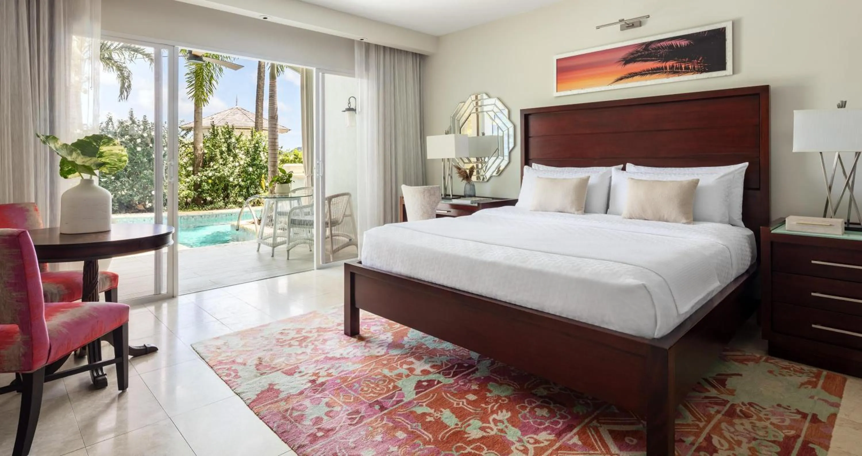 Photo of the whole room, Bed in Sandals Halcyon Beach All Inclusive - Couples Only