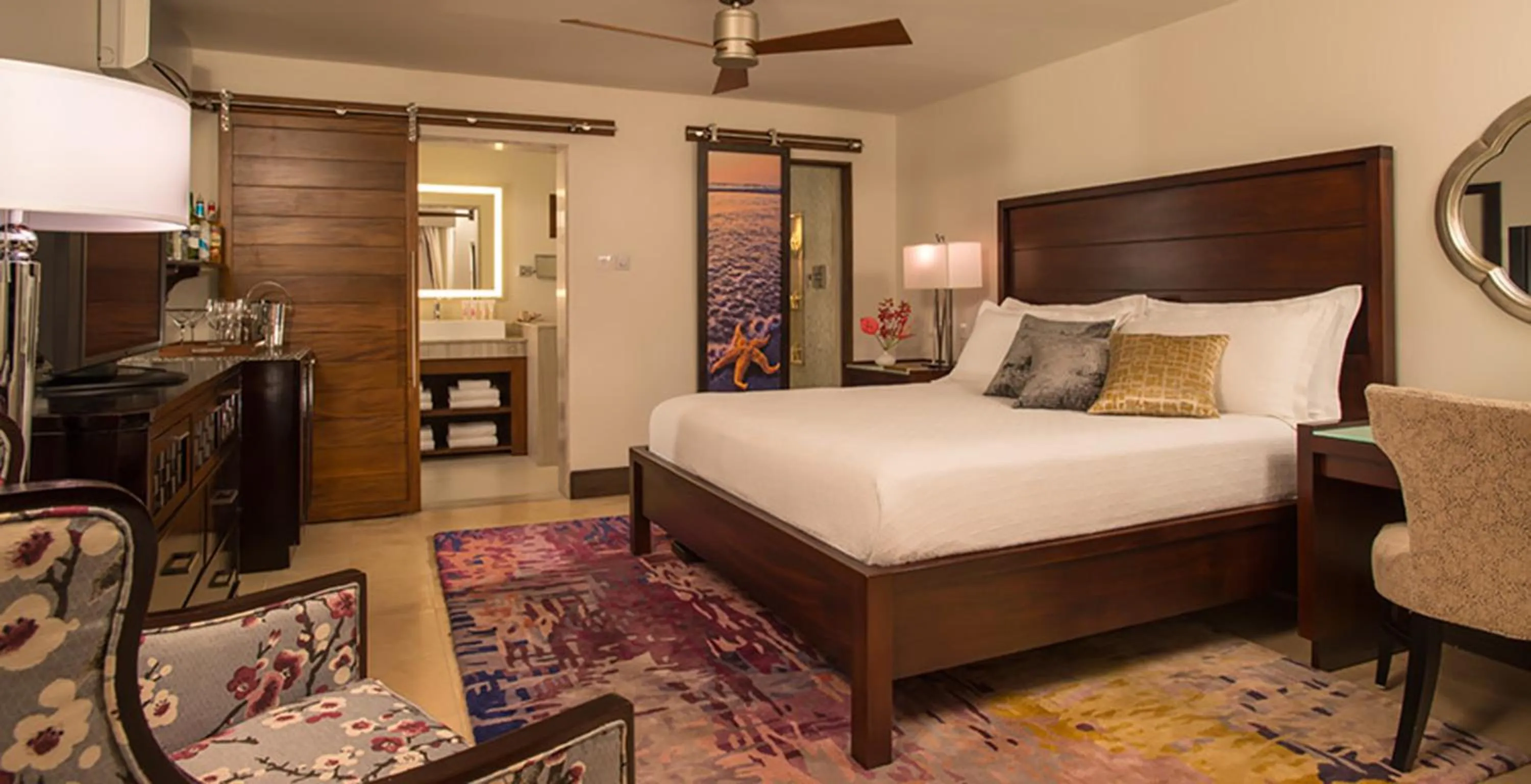 Grand Luxe Club Level Walkout Room with Patio Tranquility Soaking Tub in Sandals Halcyon Beach All Inclusive - Couples Only