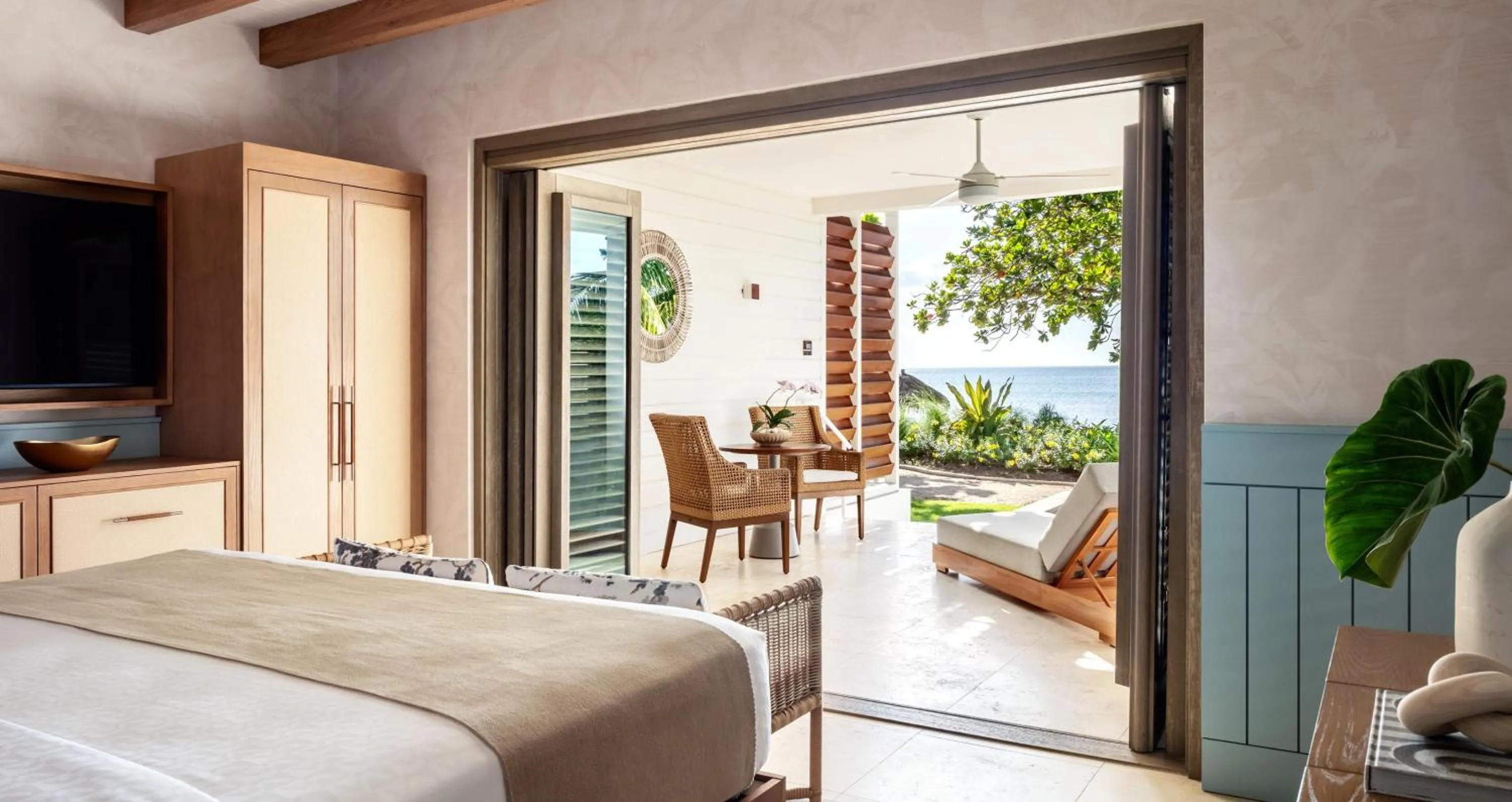 Photo of the whole room, Bed in Sandals Halcyon Beach All Inclusive - Couples Only