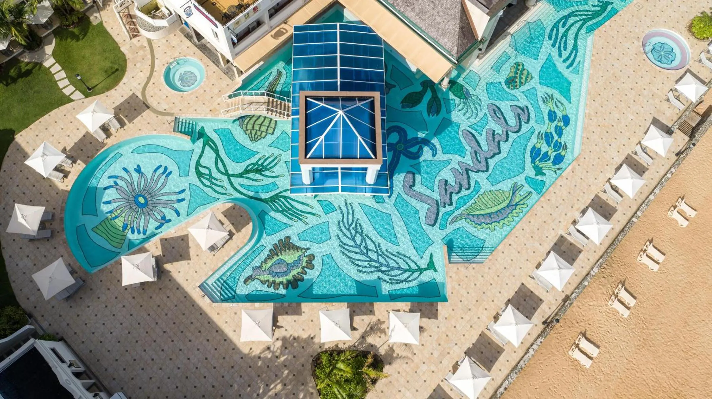 Swimming pool in Sandals Regency La Toc All Inclusive Resort and Spa - Couples Only